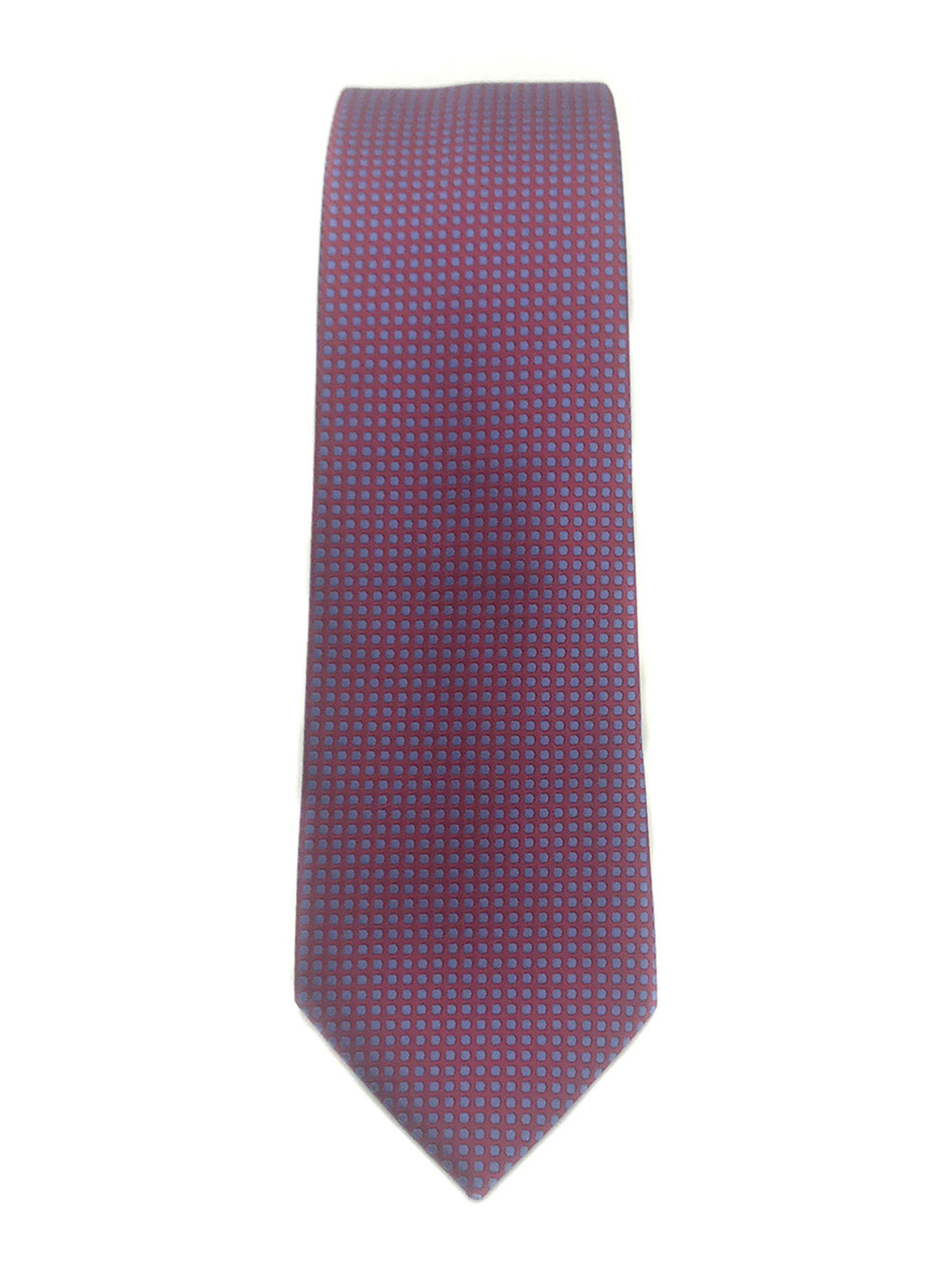 Corbata Compagnia Della Seta Microfibra 8 cm Burdeo y Puntos-1
