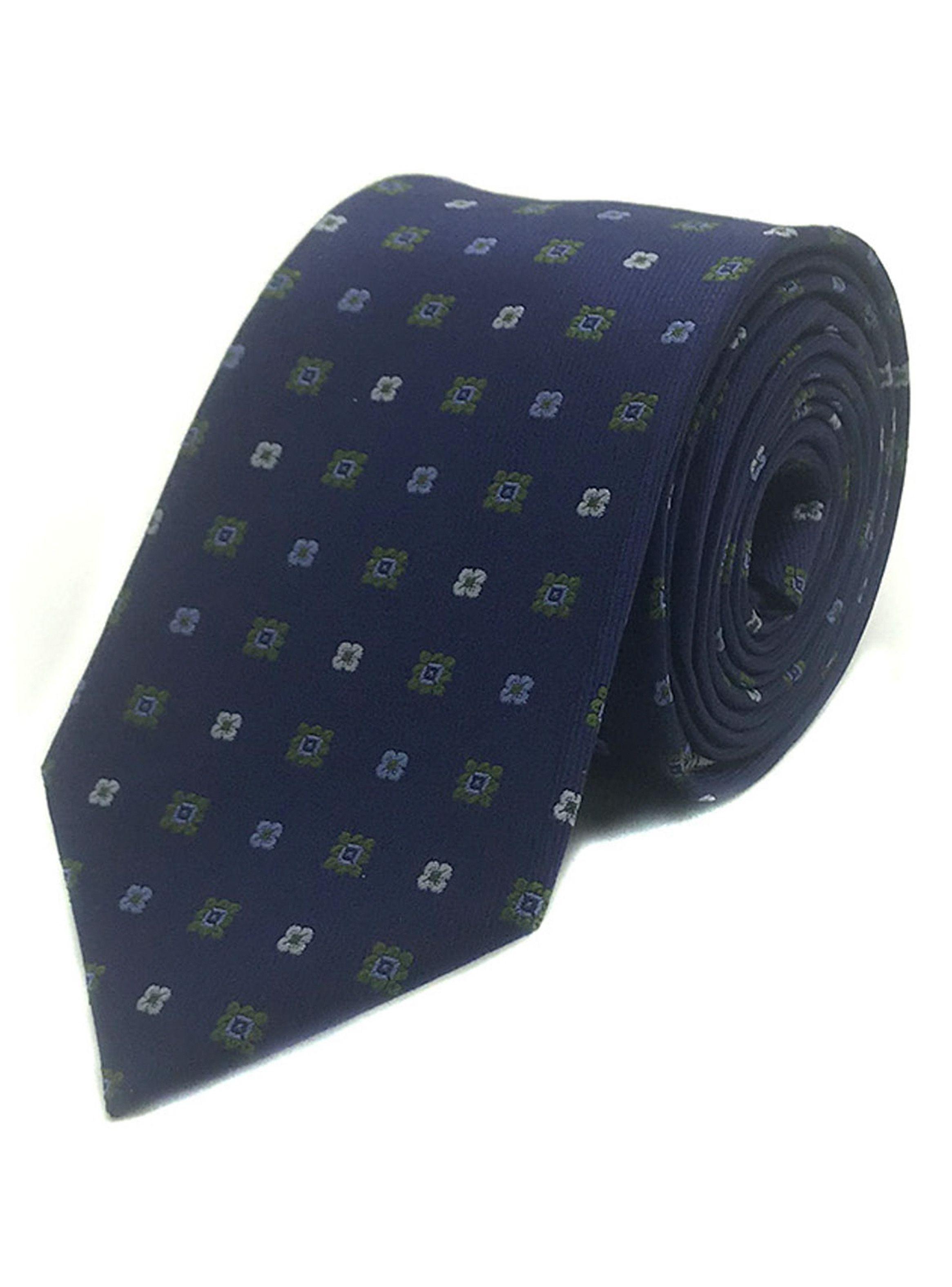 Corbata Compagnia Della Seta Microfibra 8 cm Flor Verde-0