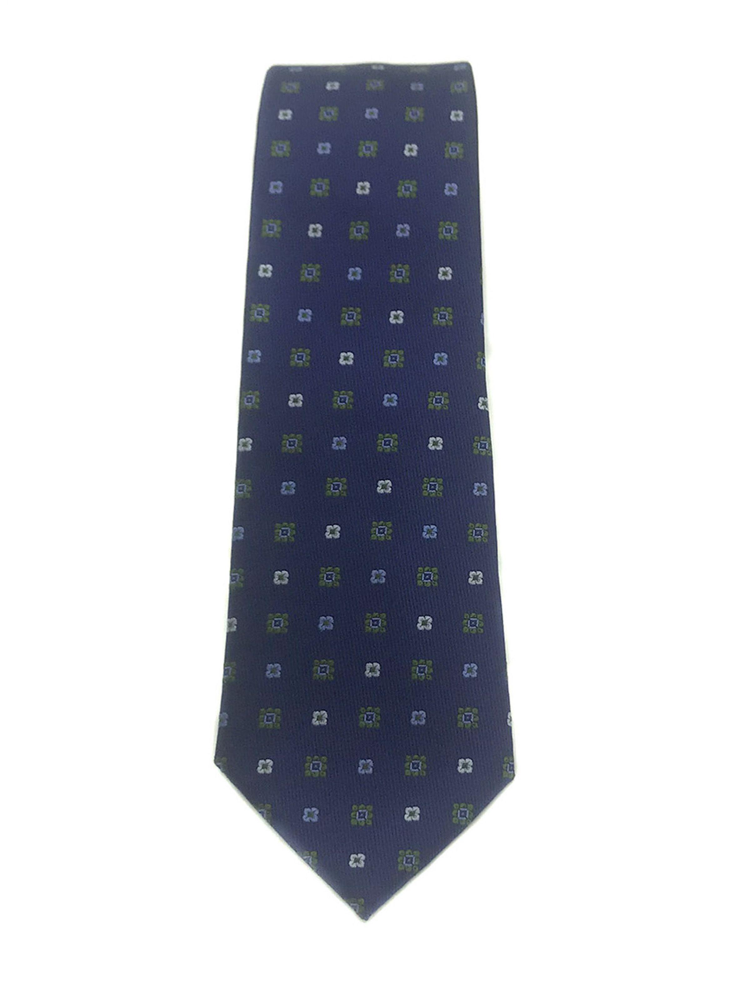 Corbata Compagnia Della Seta Microfibra 8 cm Flor Verde-1