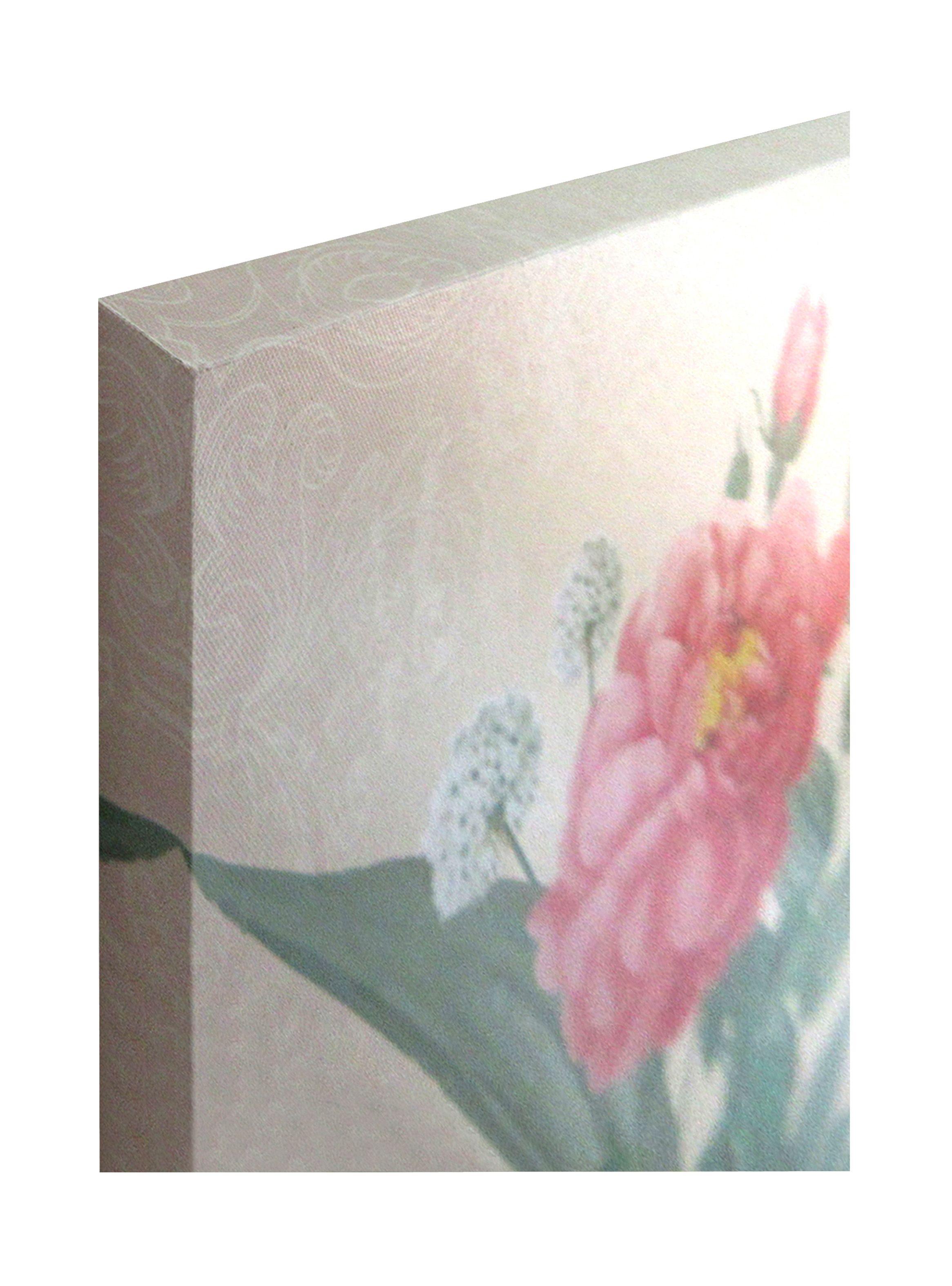 Cuadro Attimo Canva Flor Rosada 40 x 40 cm-1