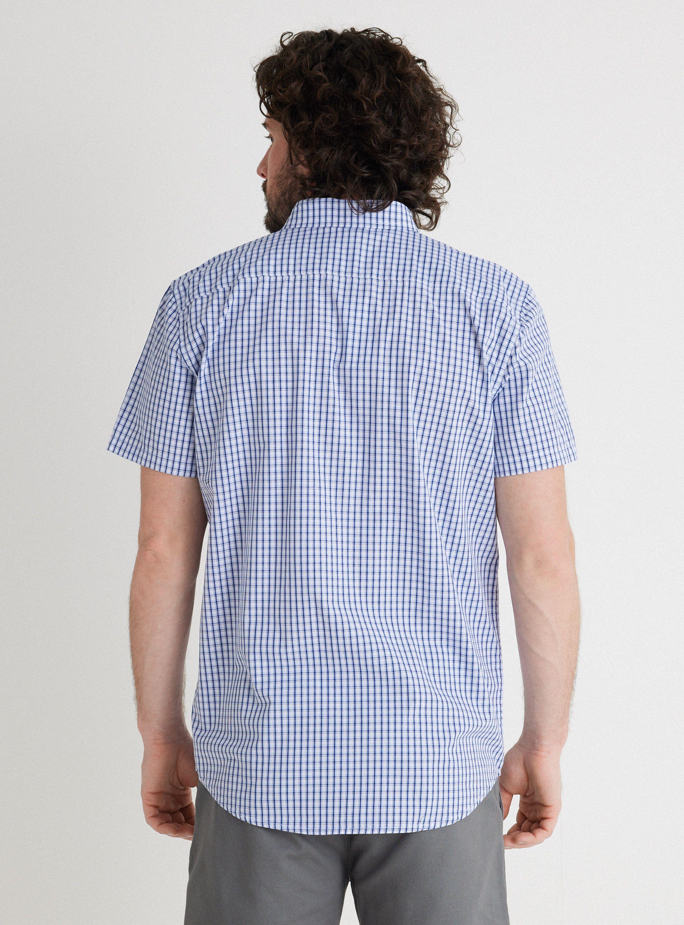 Camisa Manga Corta Poplin Cuadros-1