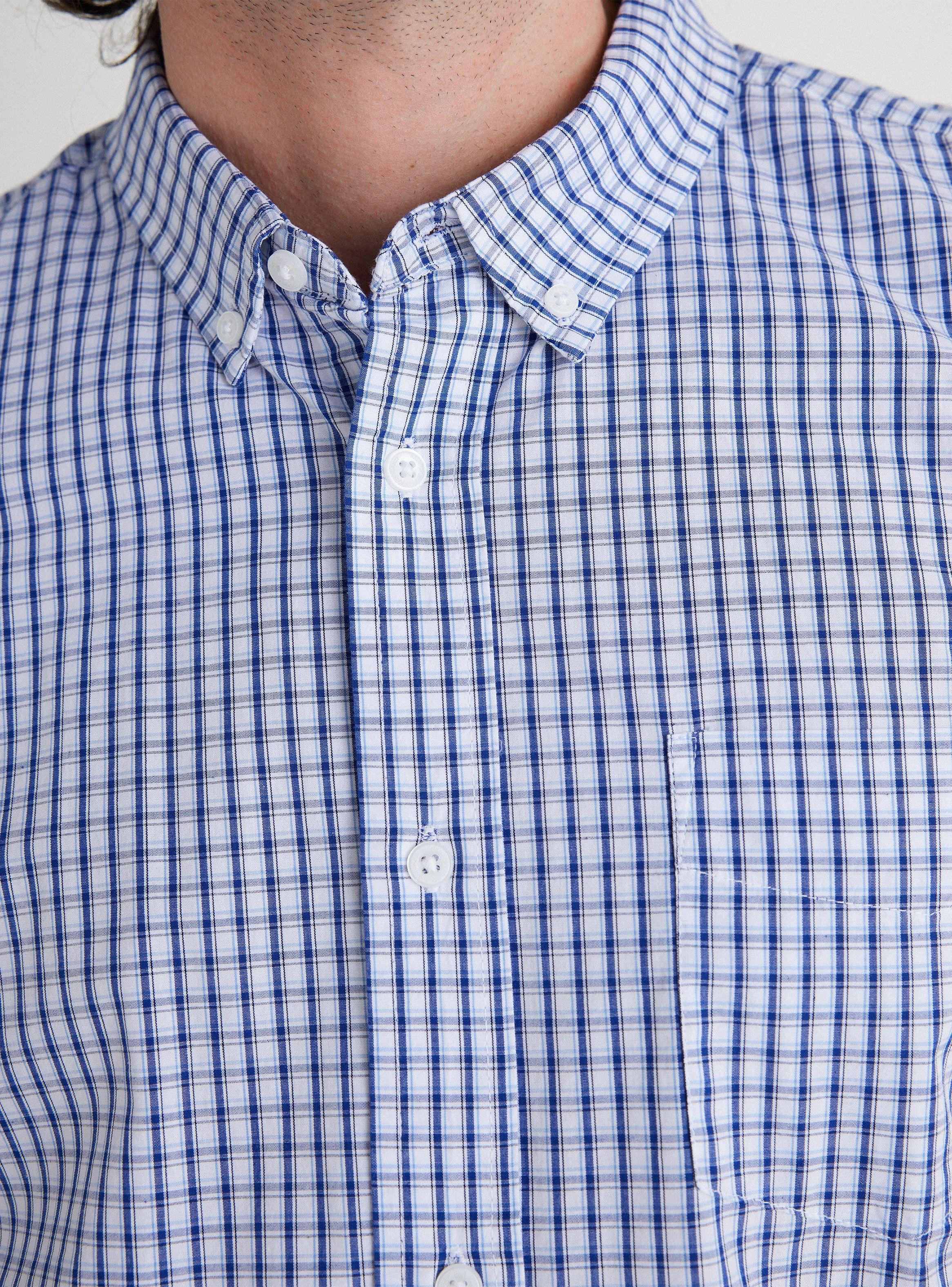 Camisa Manga Corta Poplin Cuadros-3