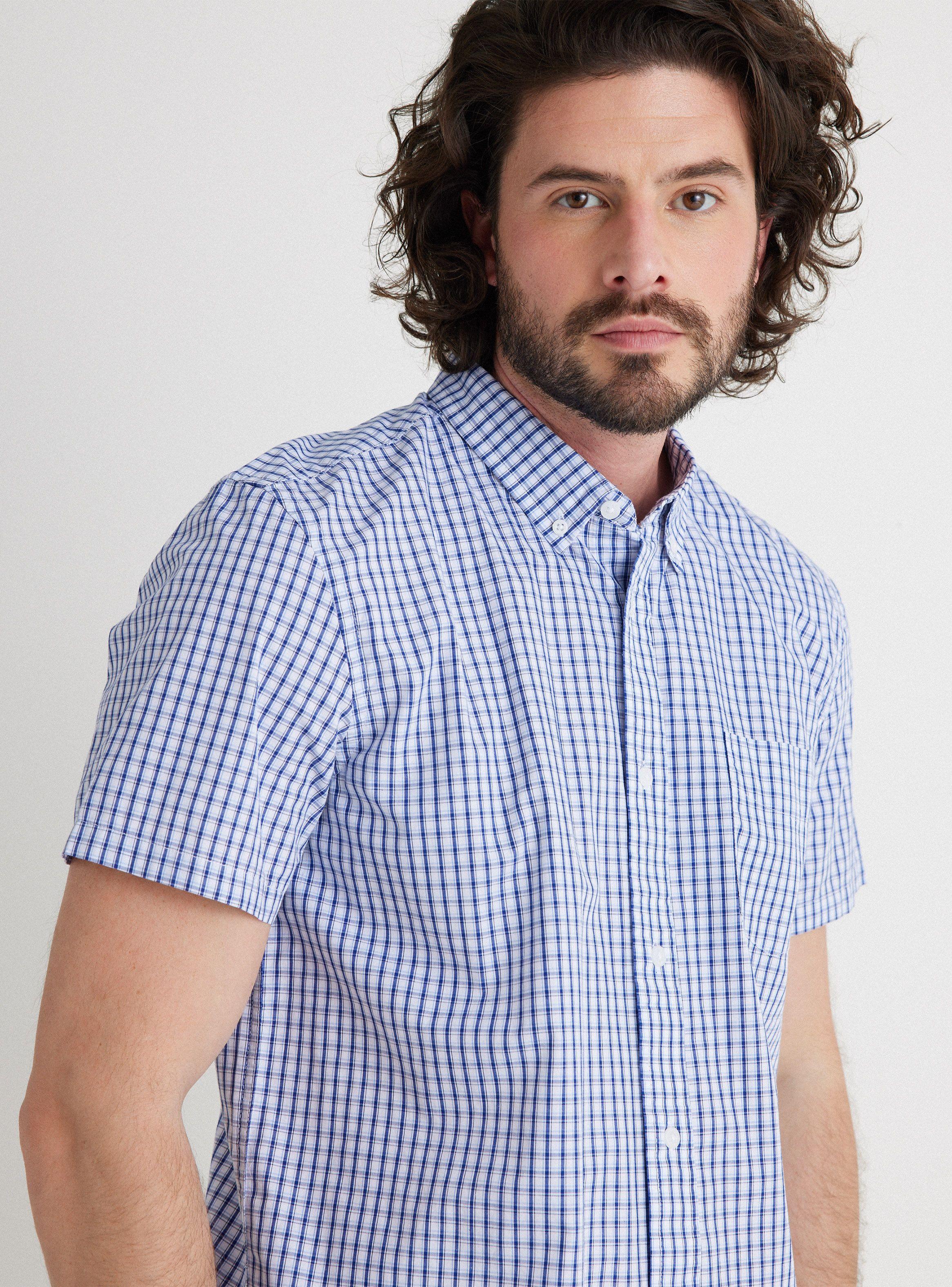 Camisa Manga Corta Poplin Cuadros-2