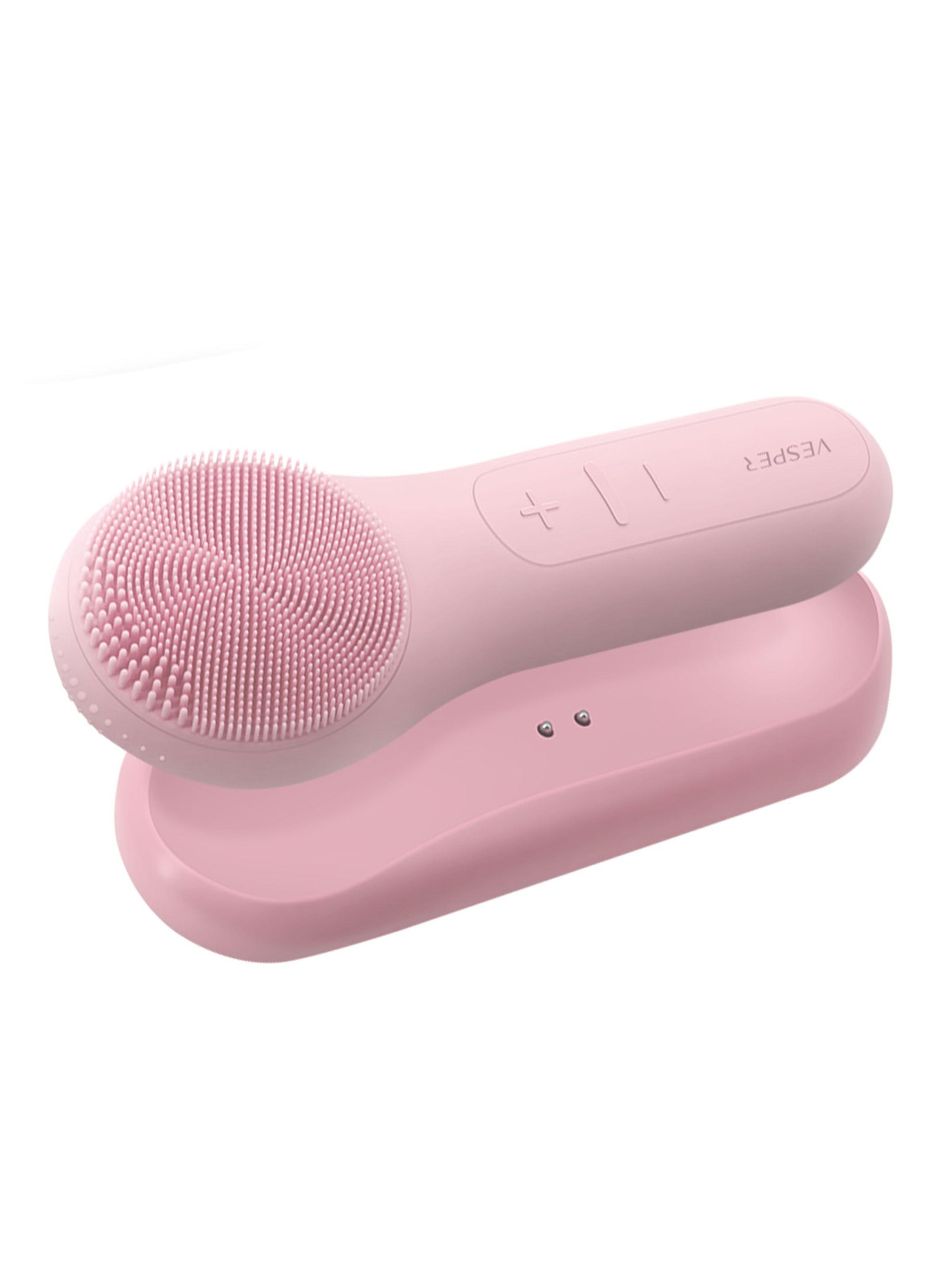 Cepillo Limpieza Facial sónico con calor Rosado FV-011 Vesper-1