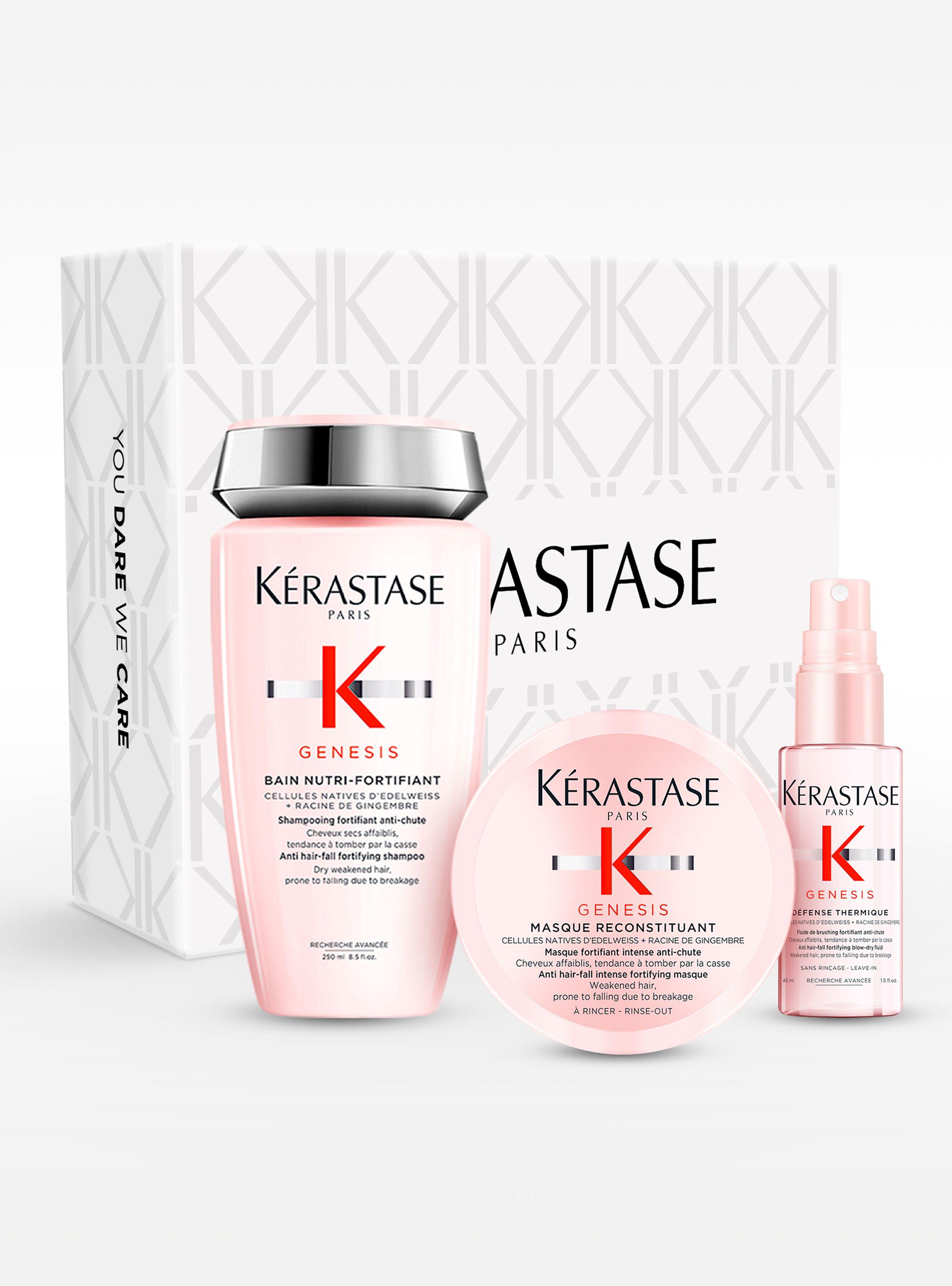 Set Nutritivo Anti Caída Genesis Shampoo Bain Nutri-Fortifiant 250 ml + Máscara Reconstituant Genesis 75 ml + Spray Défense Thermique Genesis 45 ml-0