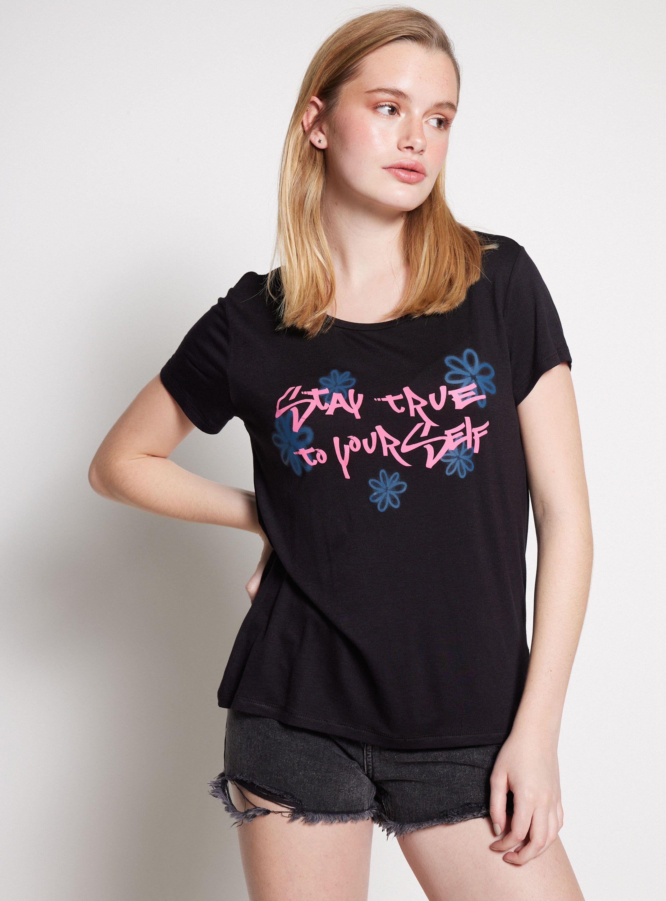 Polera Cuello Redondo True Estampado Frontal-0