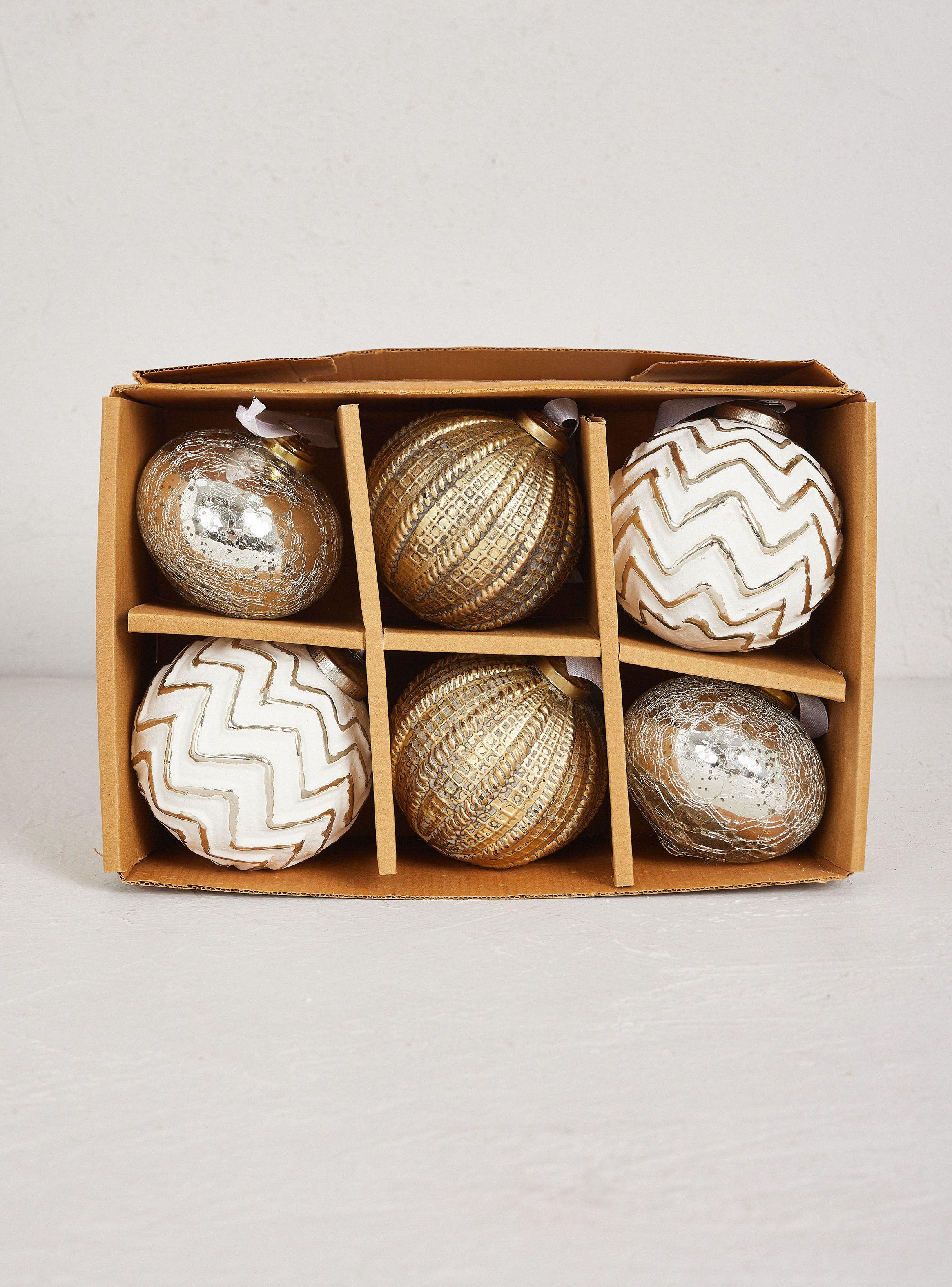 Set 6 Esferas 10 cm India Ornaments-4