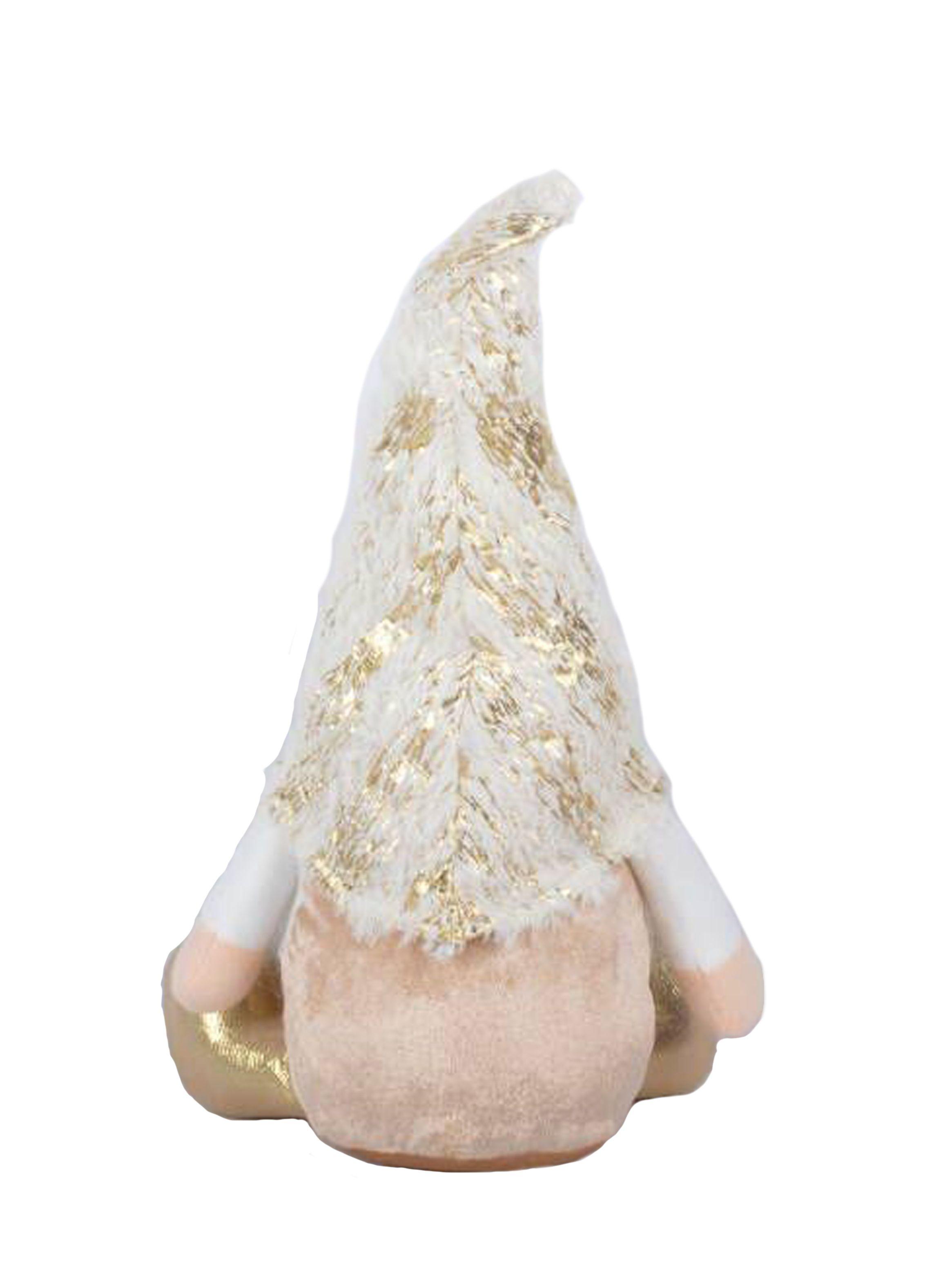 Adorno Gnomo 2 Blanco 40 cm-1