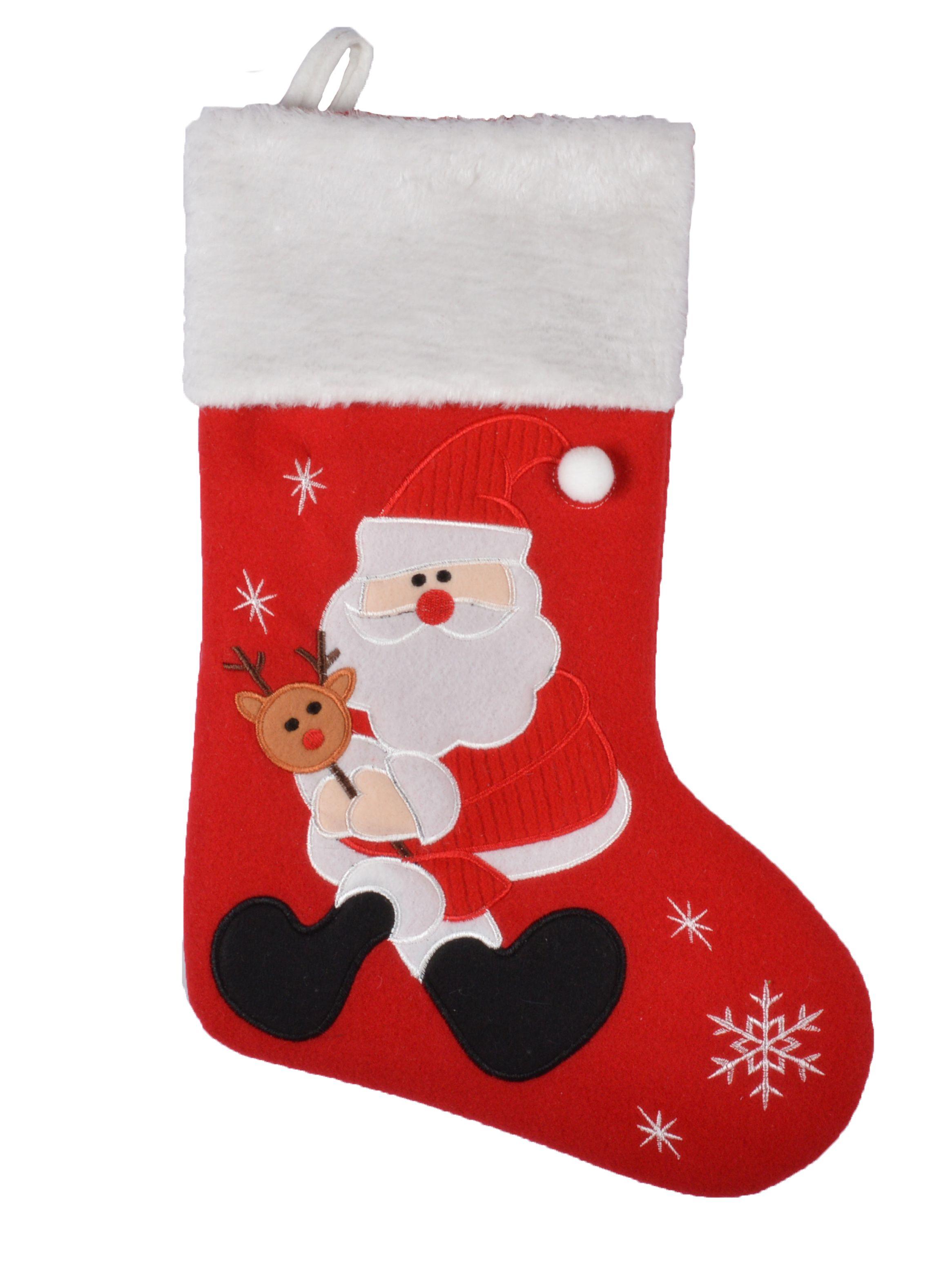 Bota de Navidad Pascuero Rojo-0