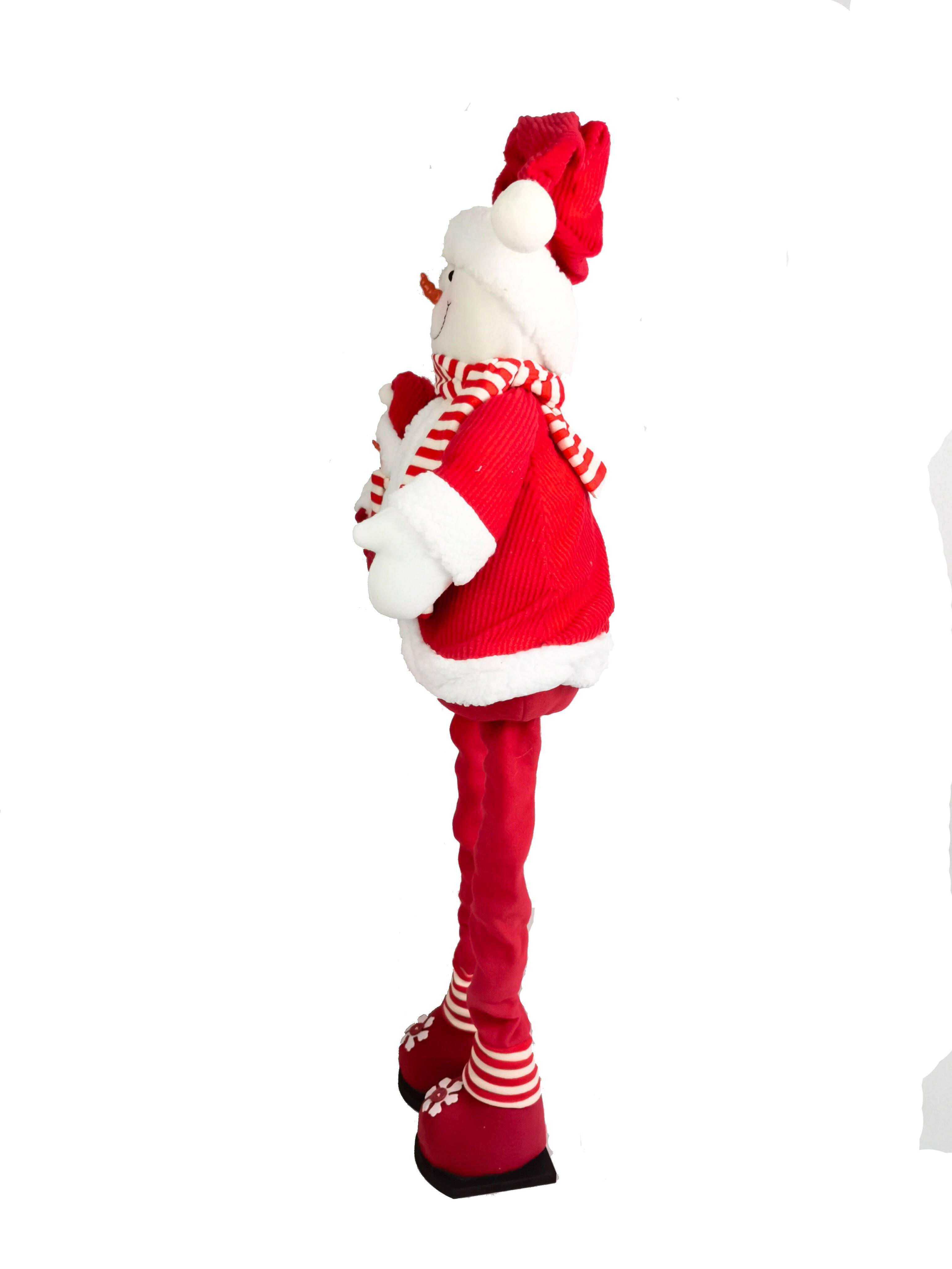 Muñeco Mono Nieve Extendible Rojo 107 cm-1