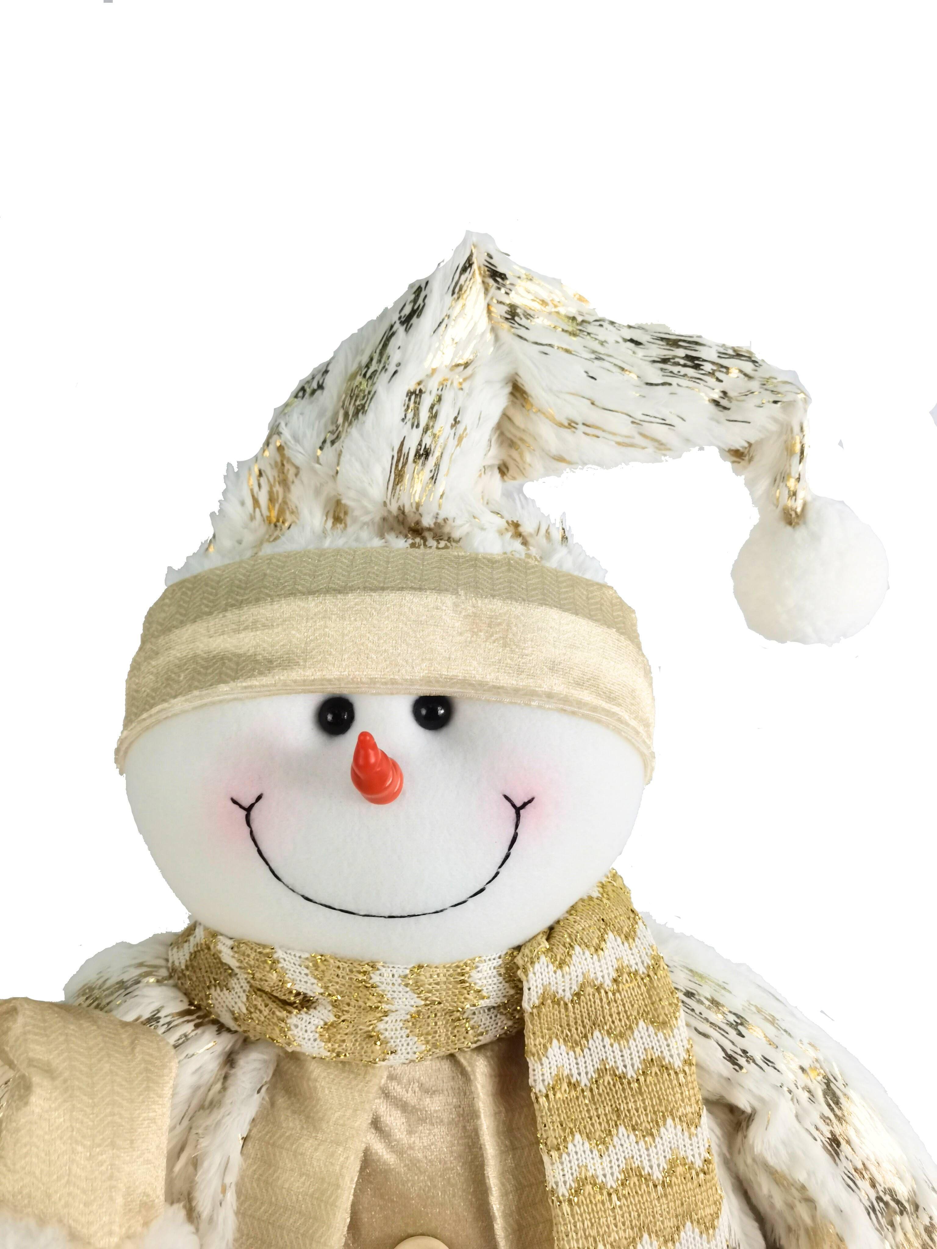 Muñeco Mono Nieve Extendible Blanco 107 cm-2