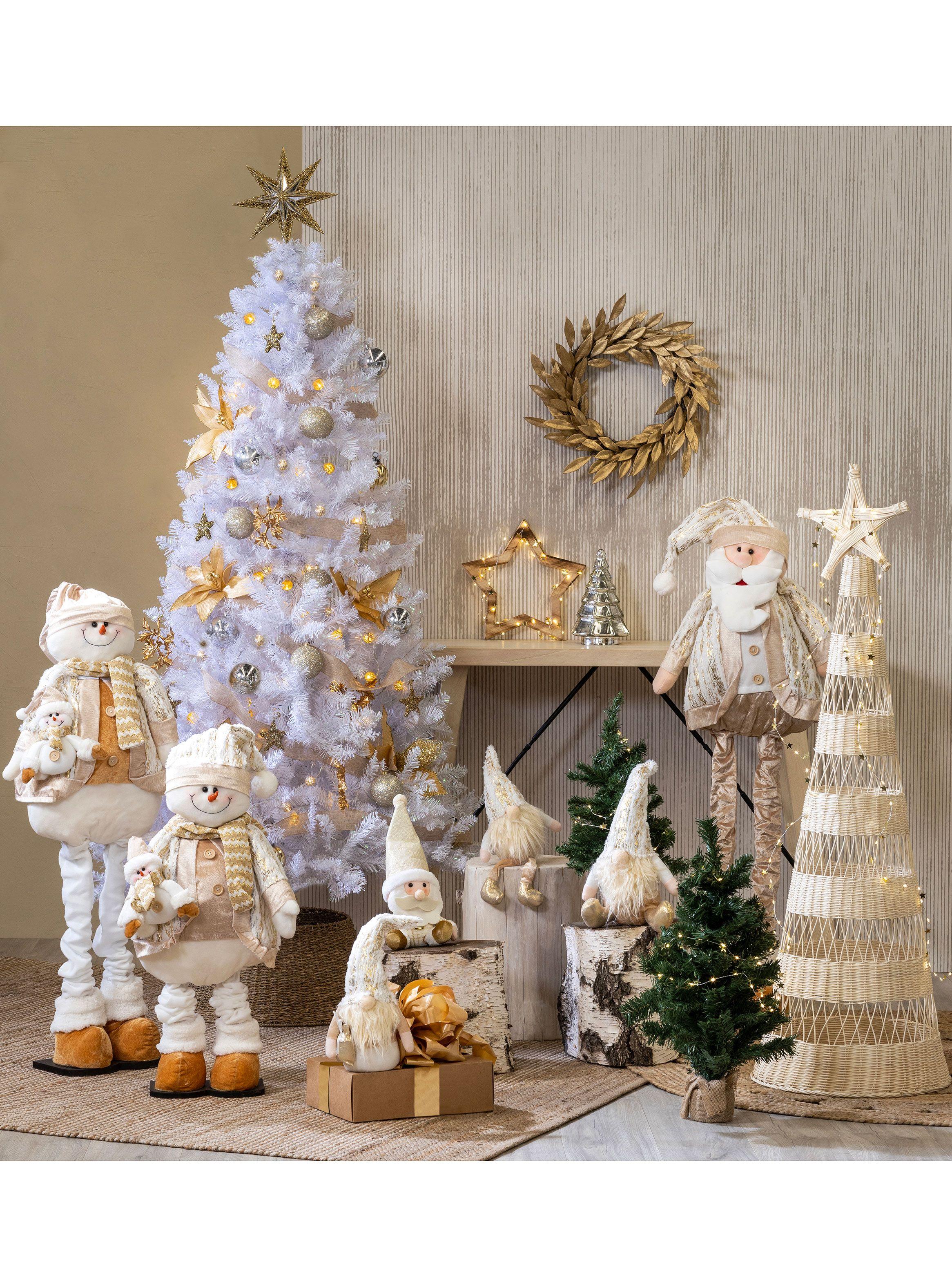 Muñeco Mono Nieve Extendible Blanco 107 cm-4