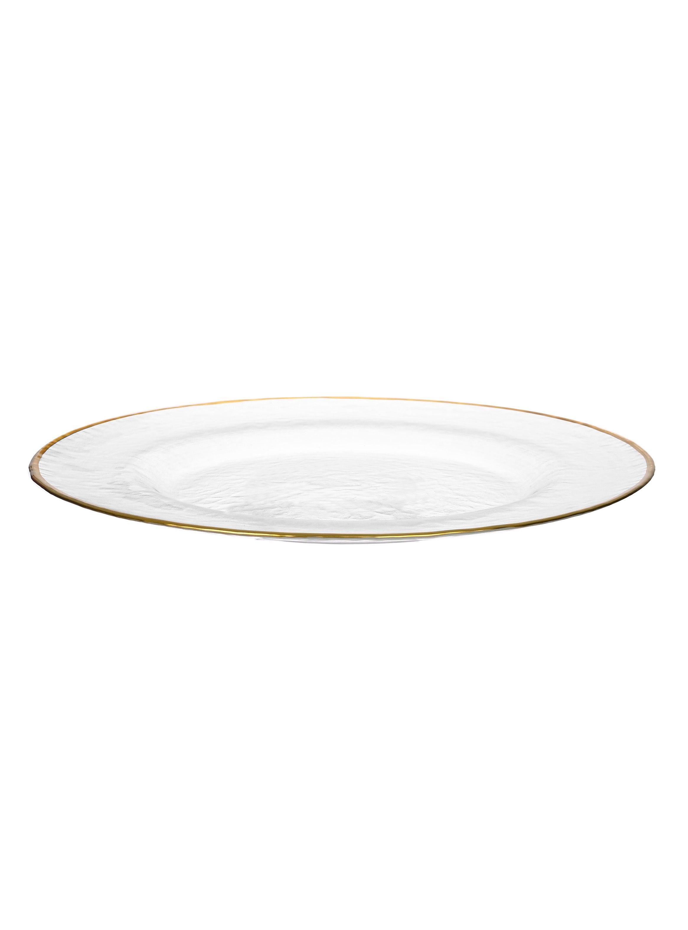 Plato Base Borde Dorado-0