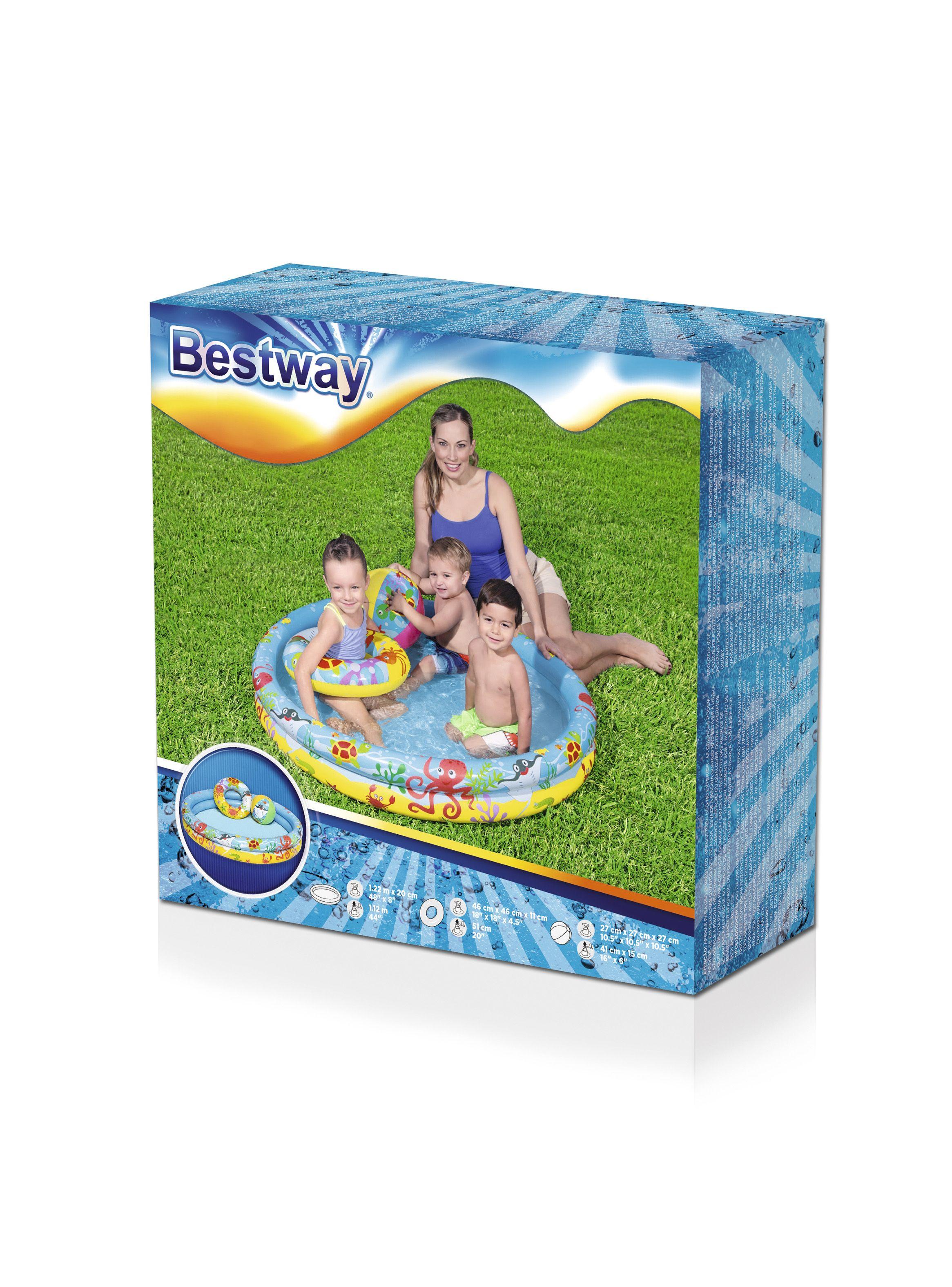 Piscina Inflable Beachtastic 122 x 20 cm-3