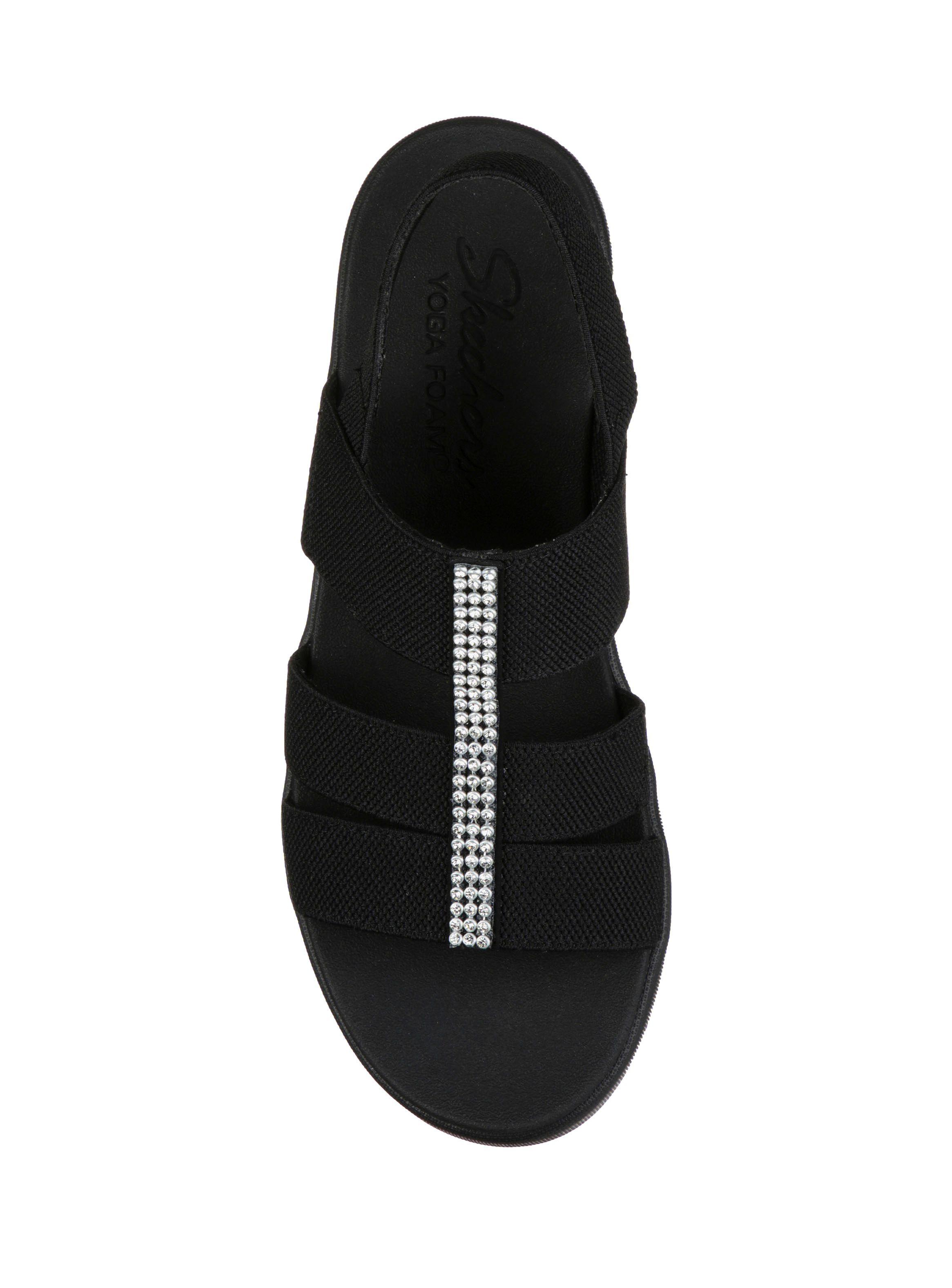 Sandalia Skechers Light Star - Solar Power Negro Mujer-2