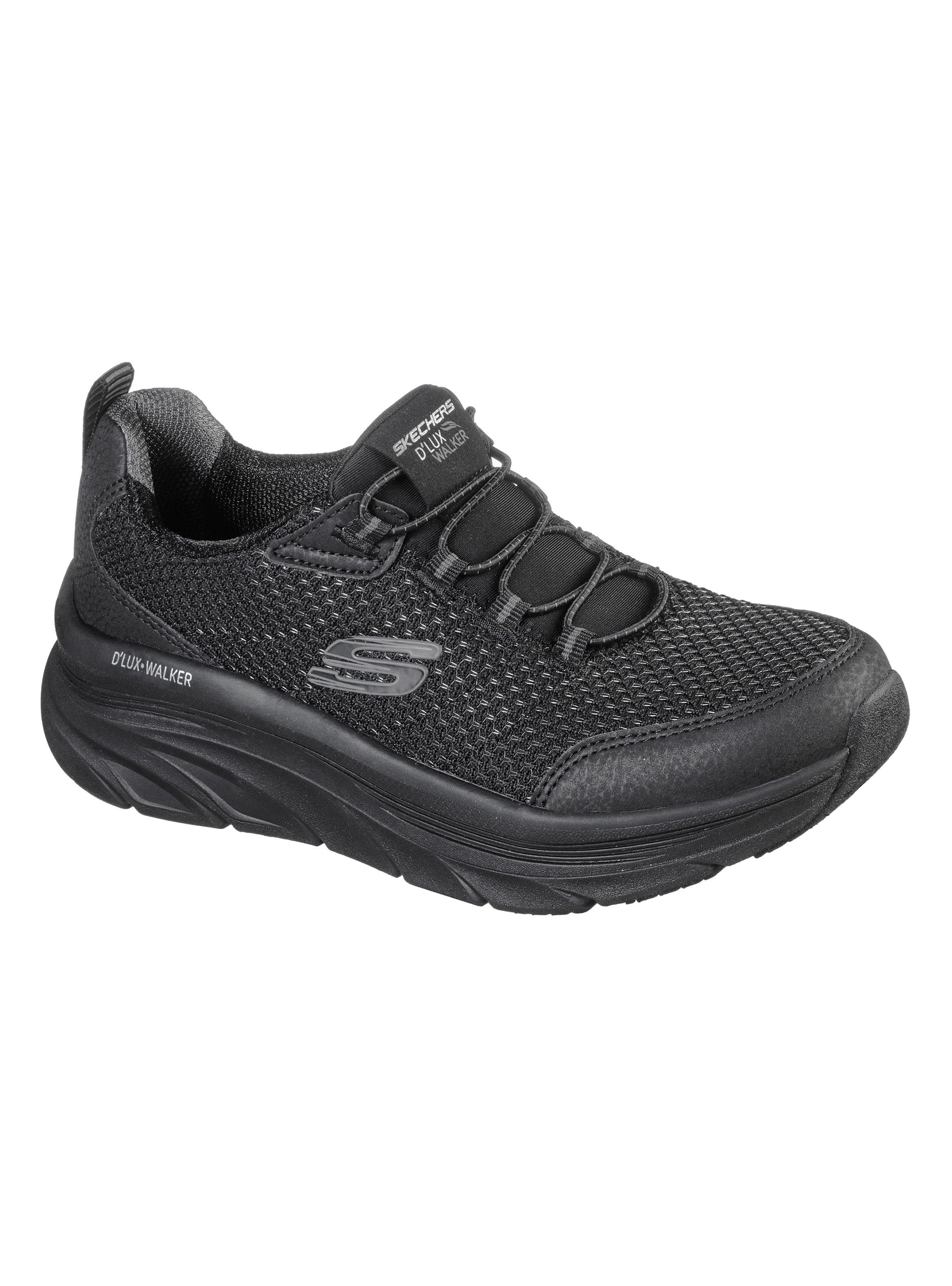 Zapatilla Skechers D'Lux Walker - Running Vision Negro Mujer-1