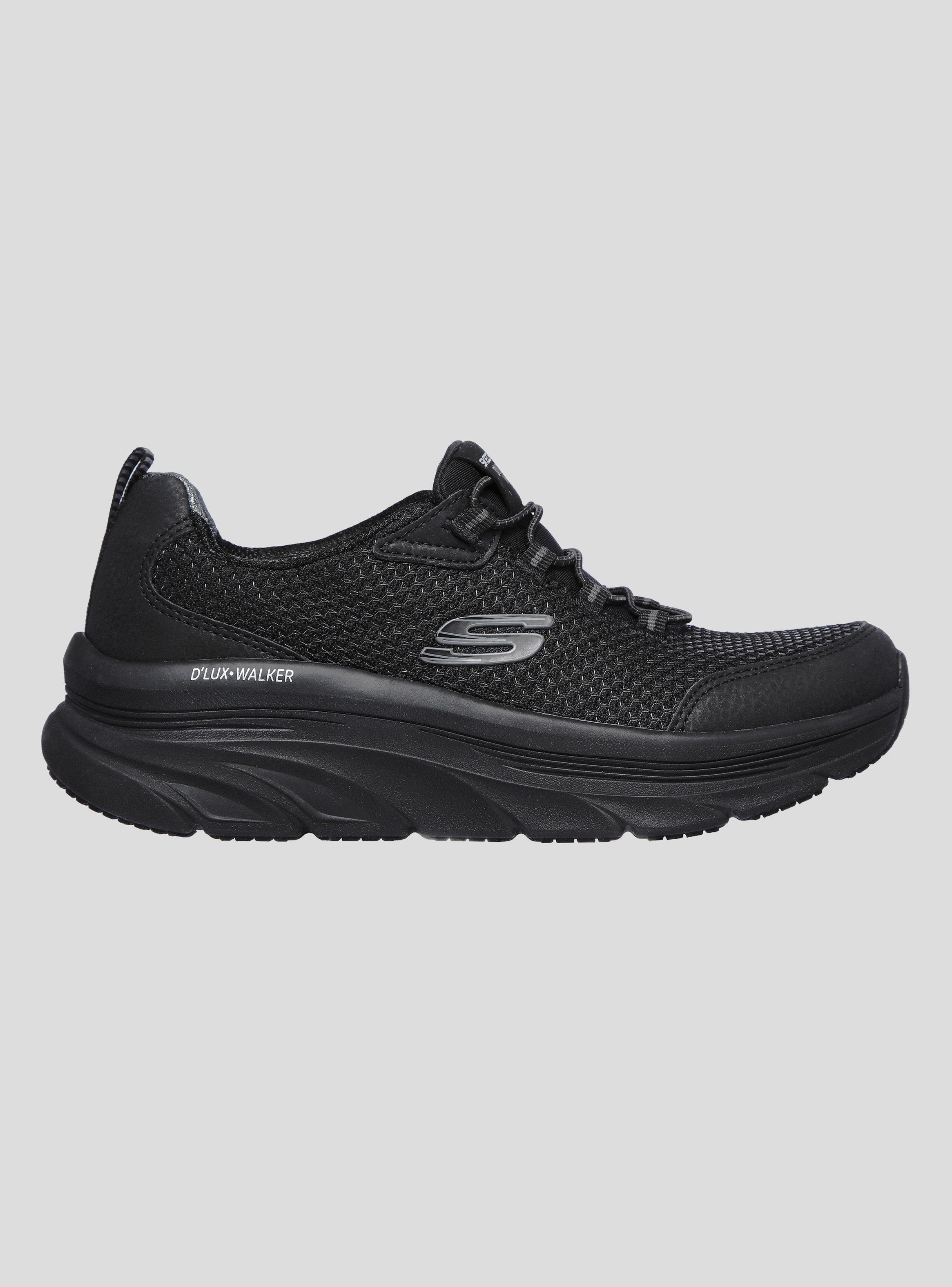 Zapatilla Skechers D'Lux Walker - Running Vision Negro Mujer-0
