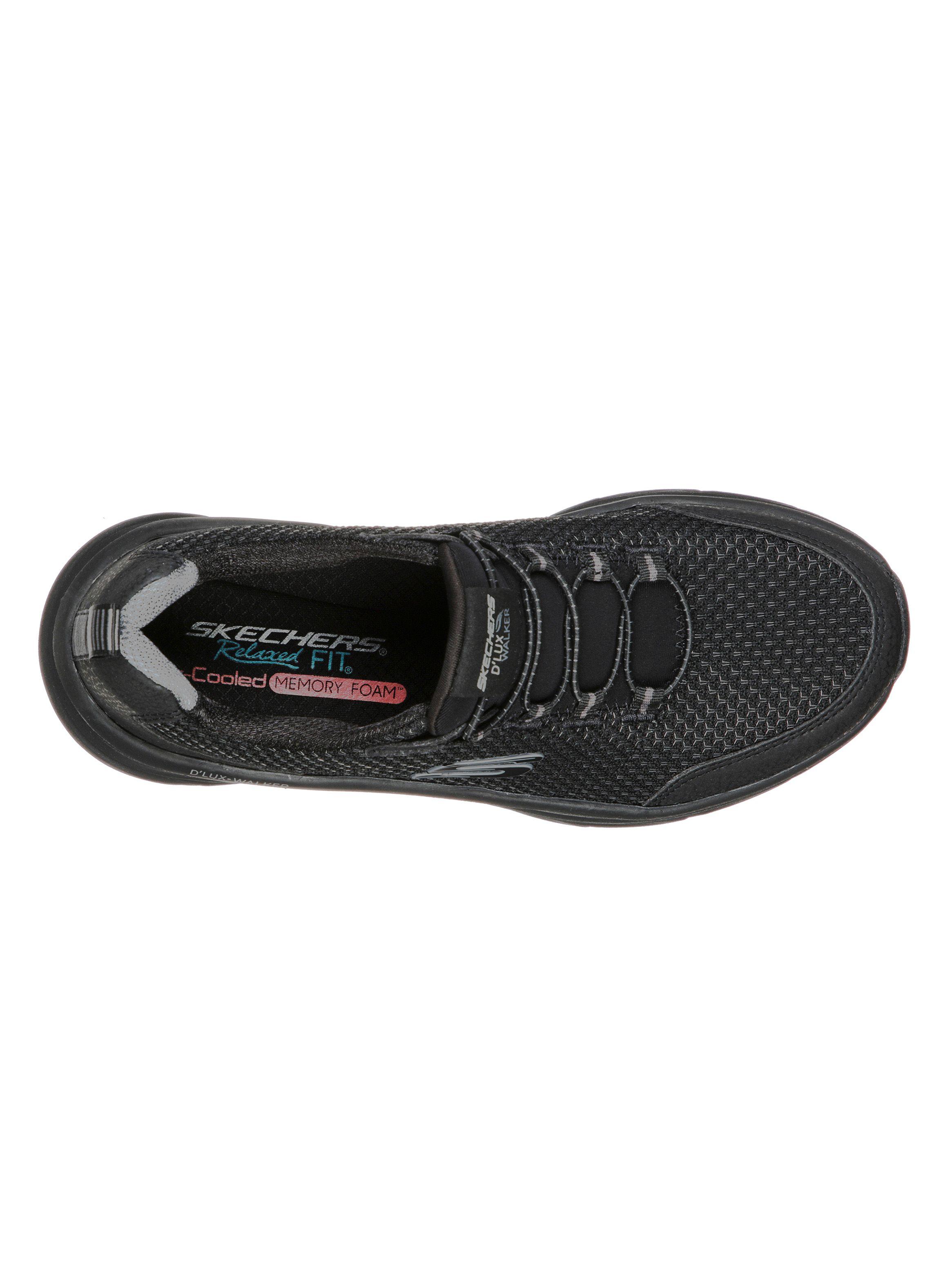 Zapatilla Skechers D'Lux Walker - Running Vision Negro Mujer-2
