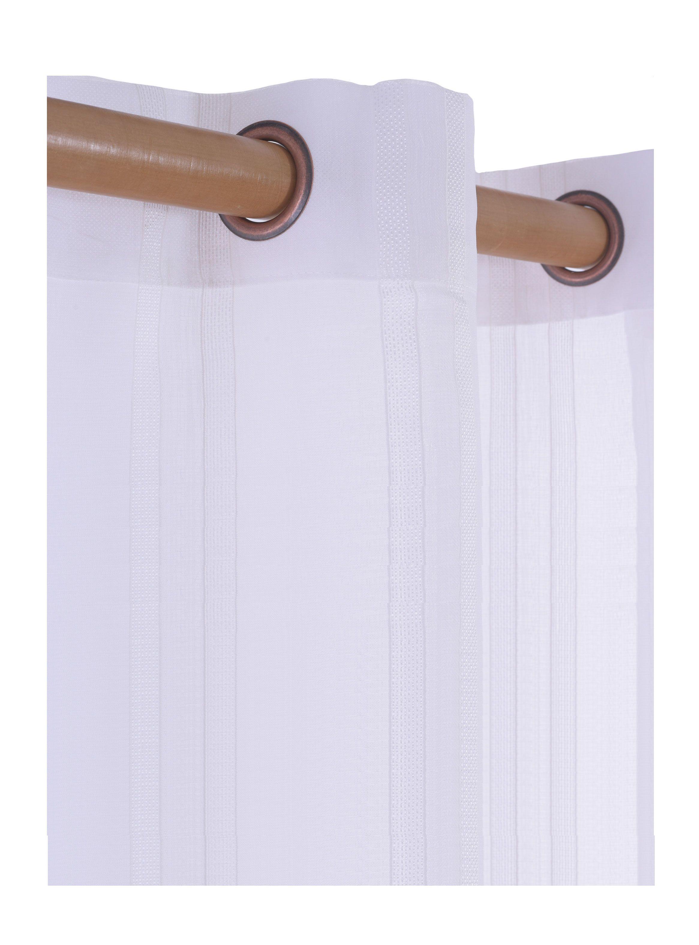 Cortina Velo Diseño 1 Blanco 140x230 cm-0