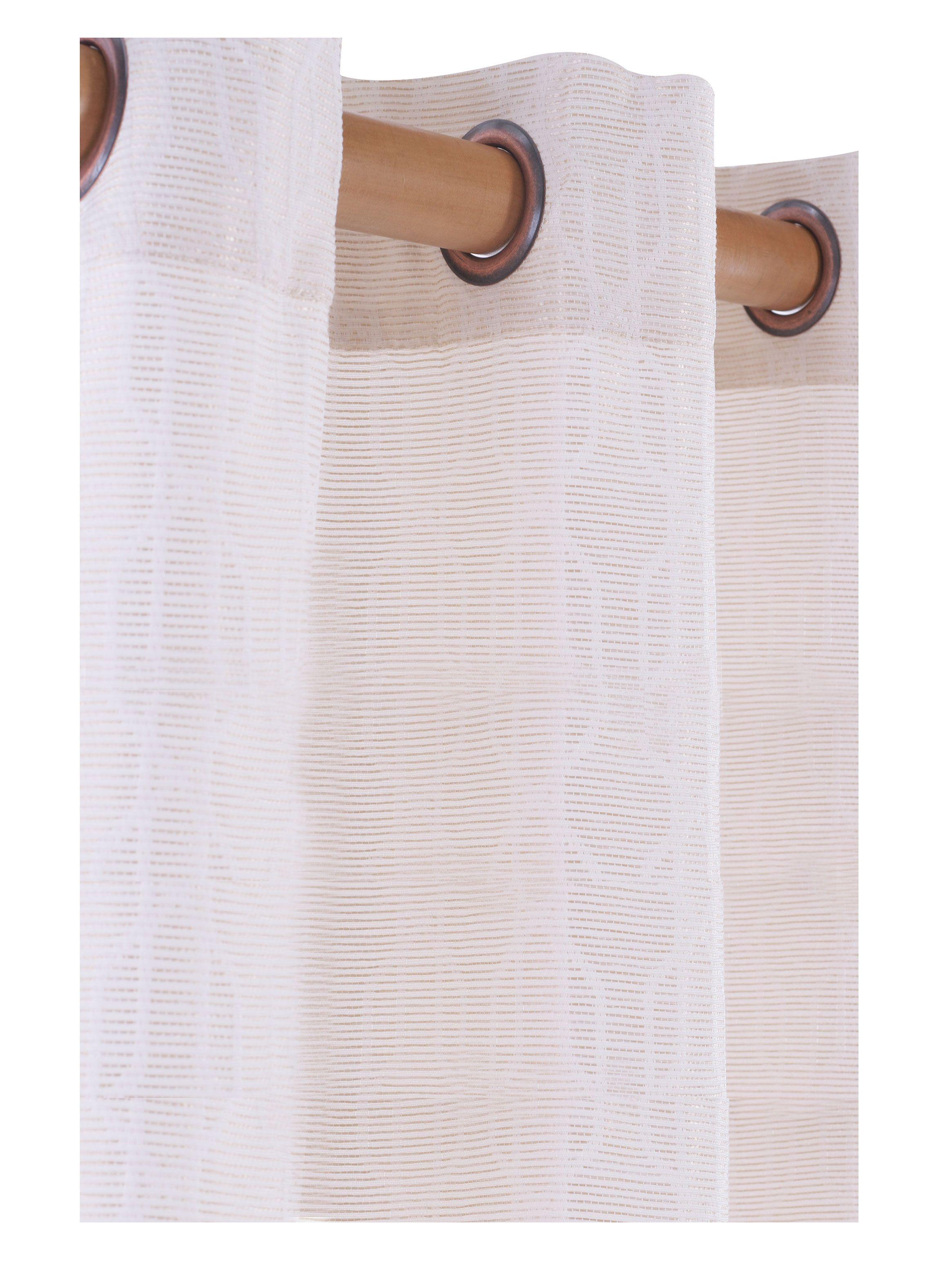 Cortina DIB Tela Jaquard Beige 140 x 230 cm Dib-0