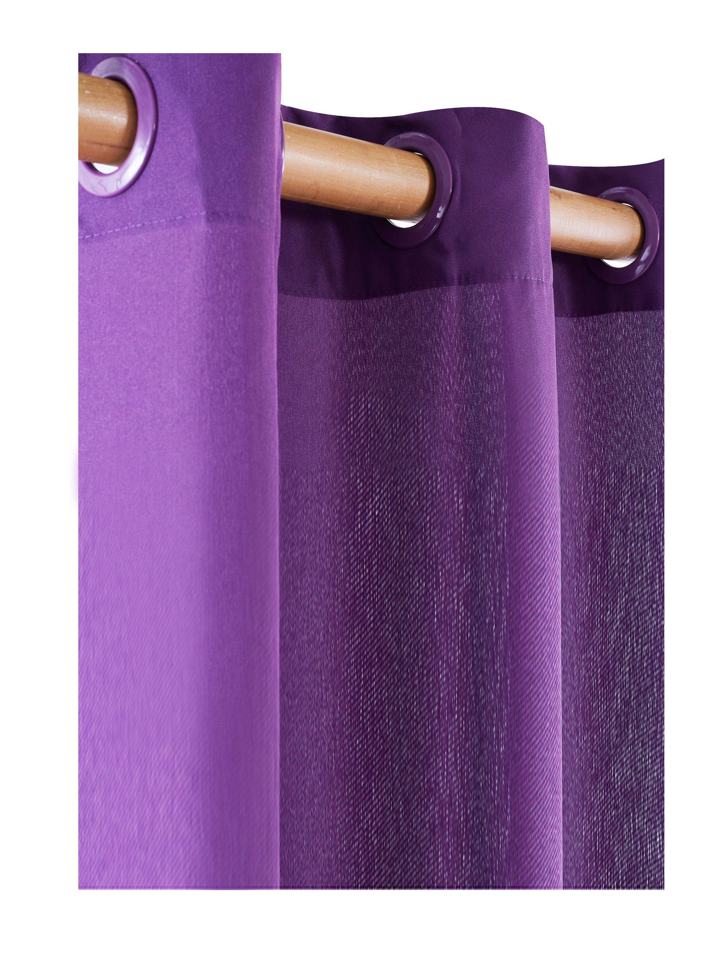 Cortina Tela Estonia Violeta 140 x 230 cm Dib-0