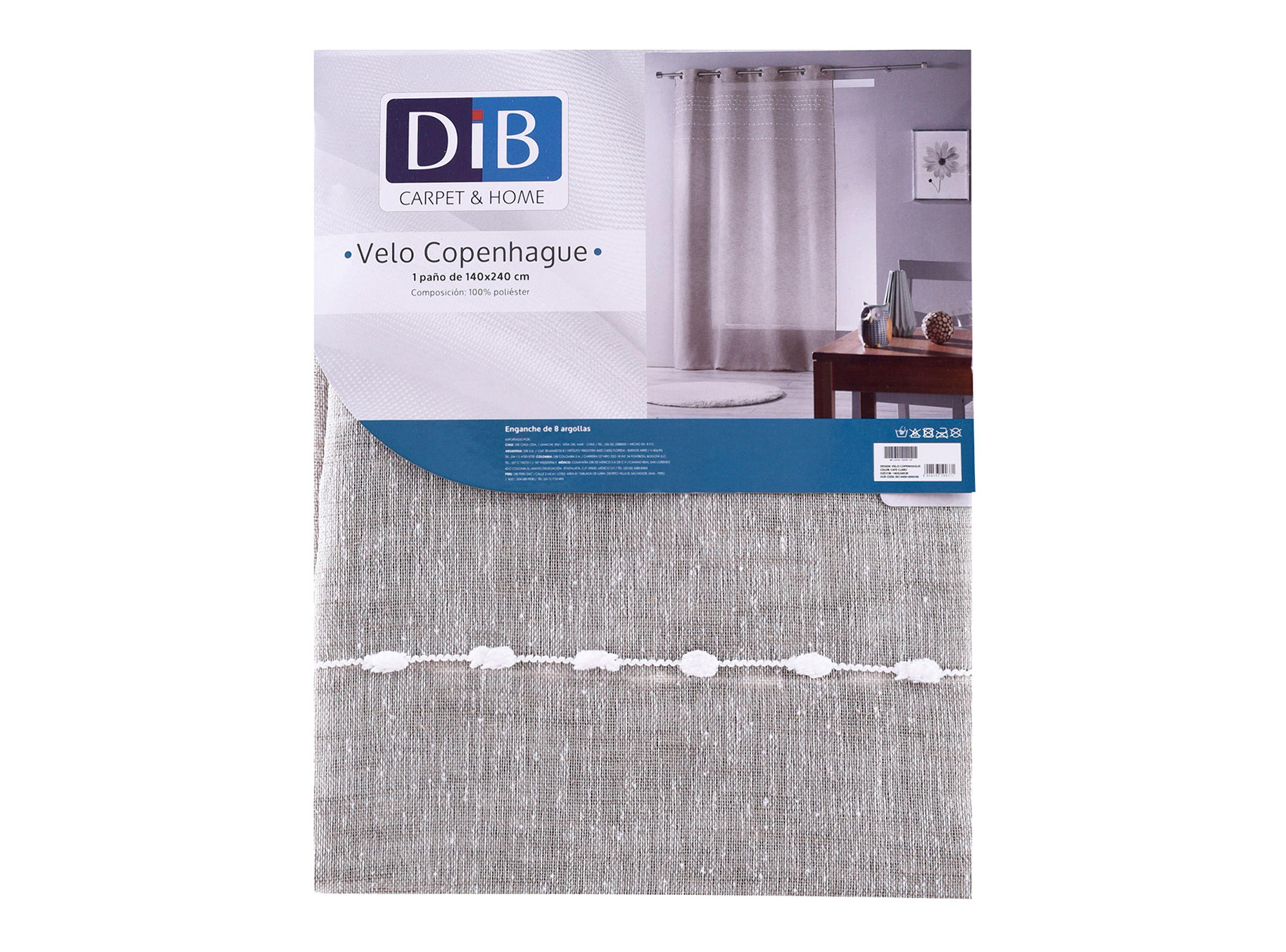 Cortina Velo Copenhague Café Claro 140 x 240 cm Dib-1