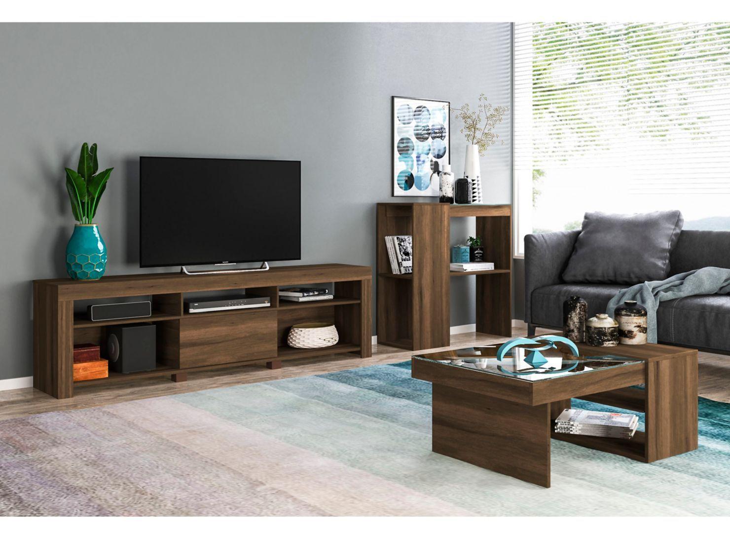 Combo Marvin Rack TV 65" + Mesa Centro + Arrimo Favatex-4