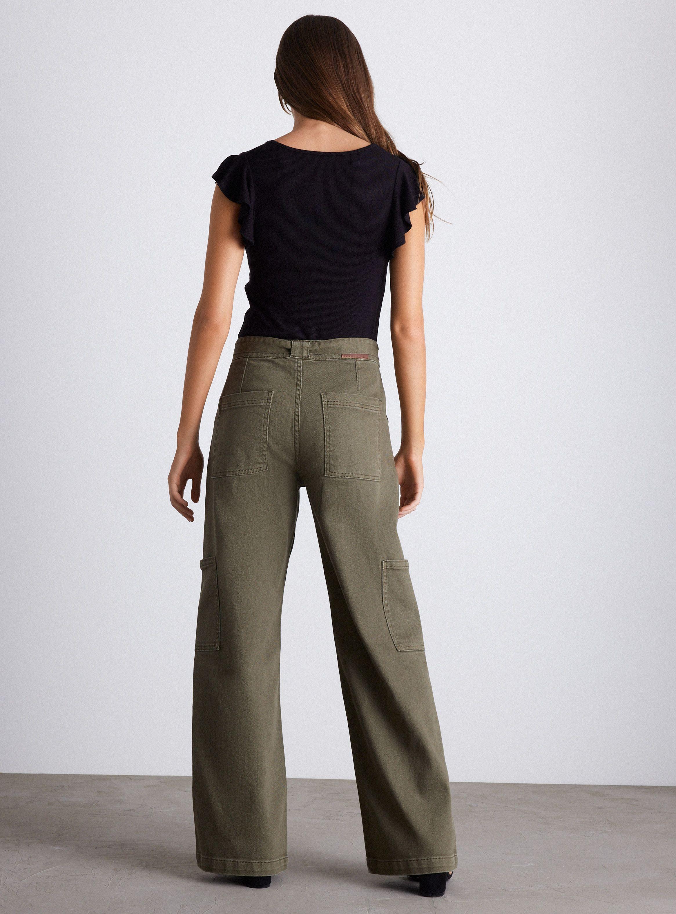 Polera Rib Manga con Vuelos Acanalado-5