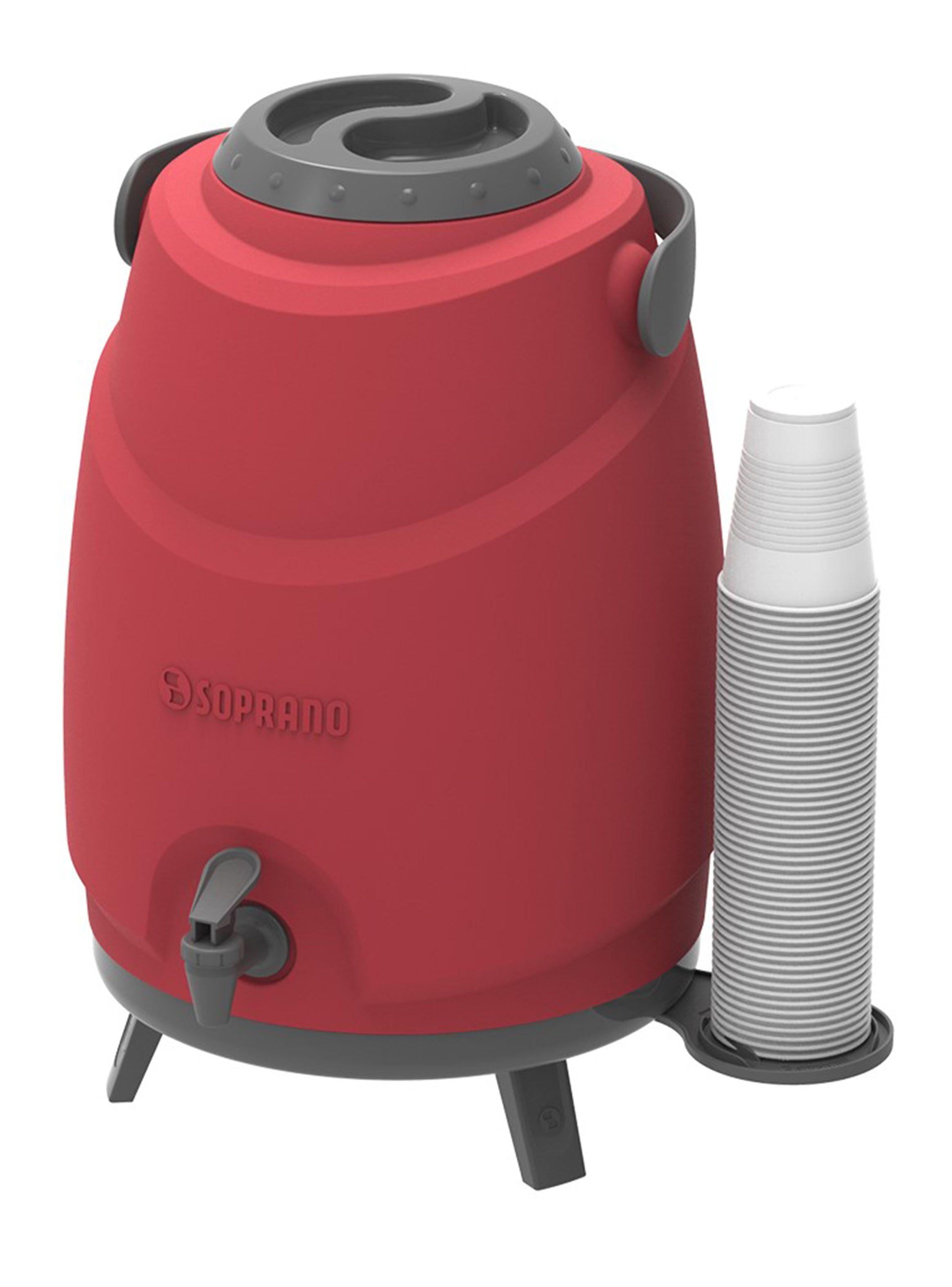 Termo Soprano de Agua 12 Litros Rojo-1