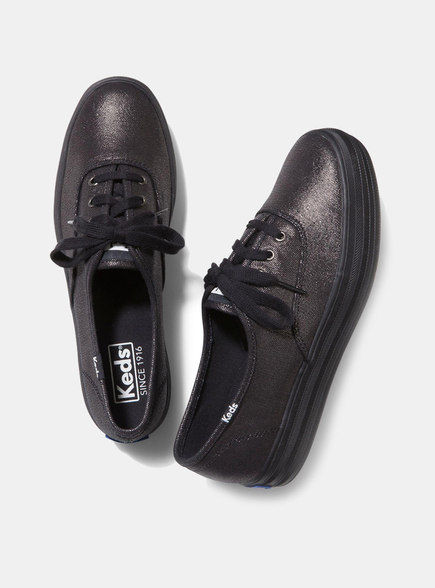 Zapatilla Keds Triple Metalli Black Urbana Mujer-1