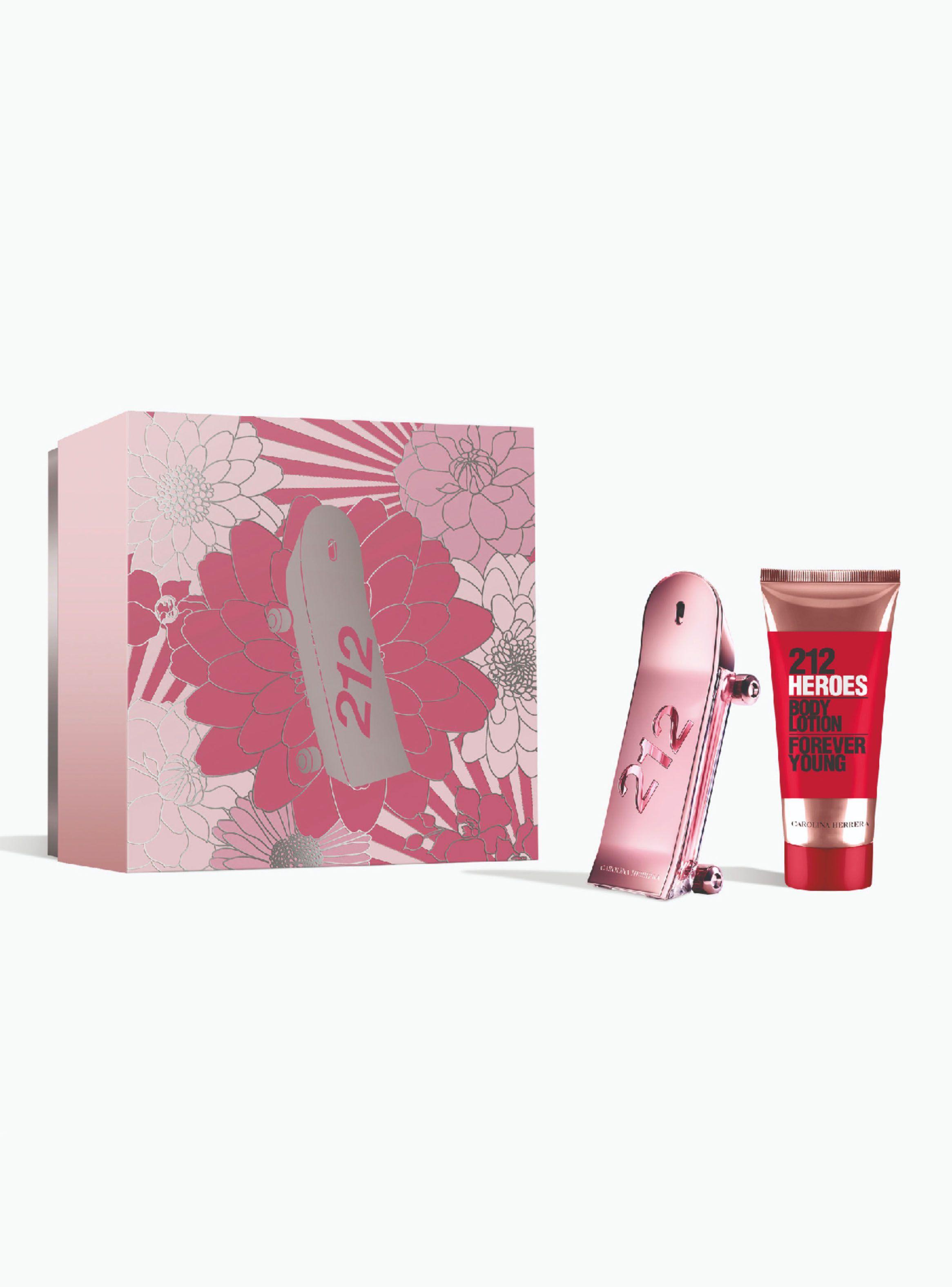 Set Perfume Carolina Herrera 212 Heroes For Her EDP Mujer 80 ml + Body Lotion 100 ml-1