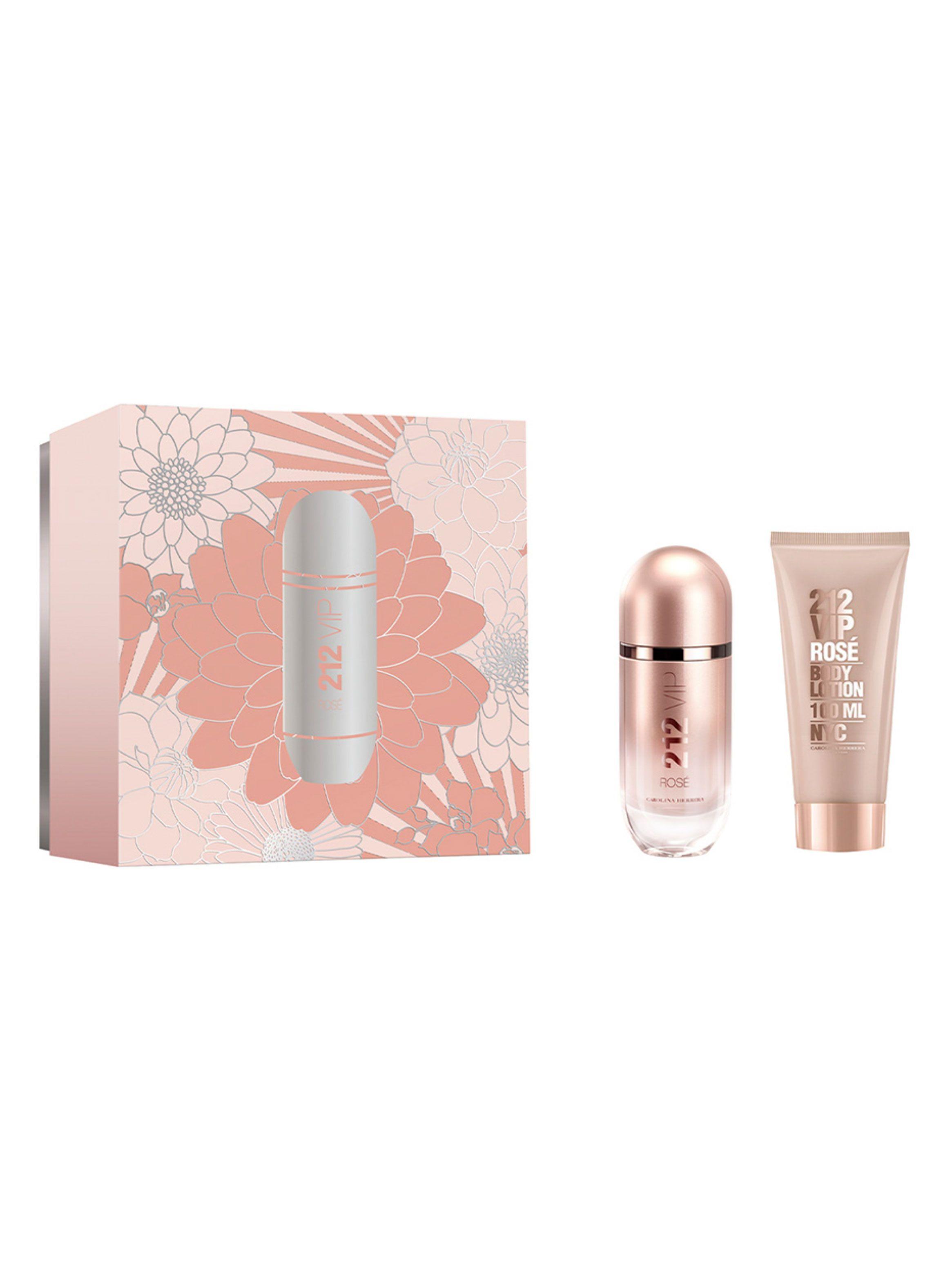 Set Perfume Carolina Herrera 212 Vip Rosé EDP Mujer 80 ml + Body Lotion 100 ml-1
