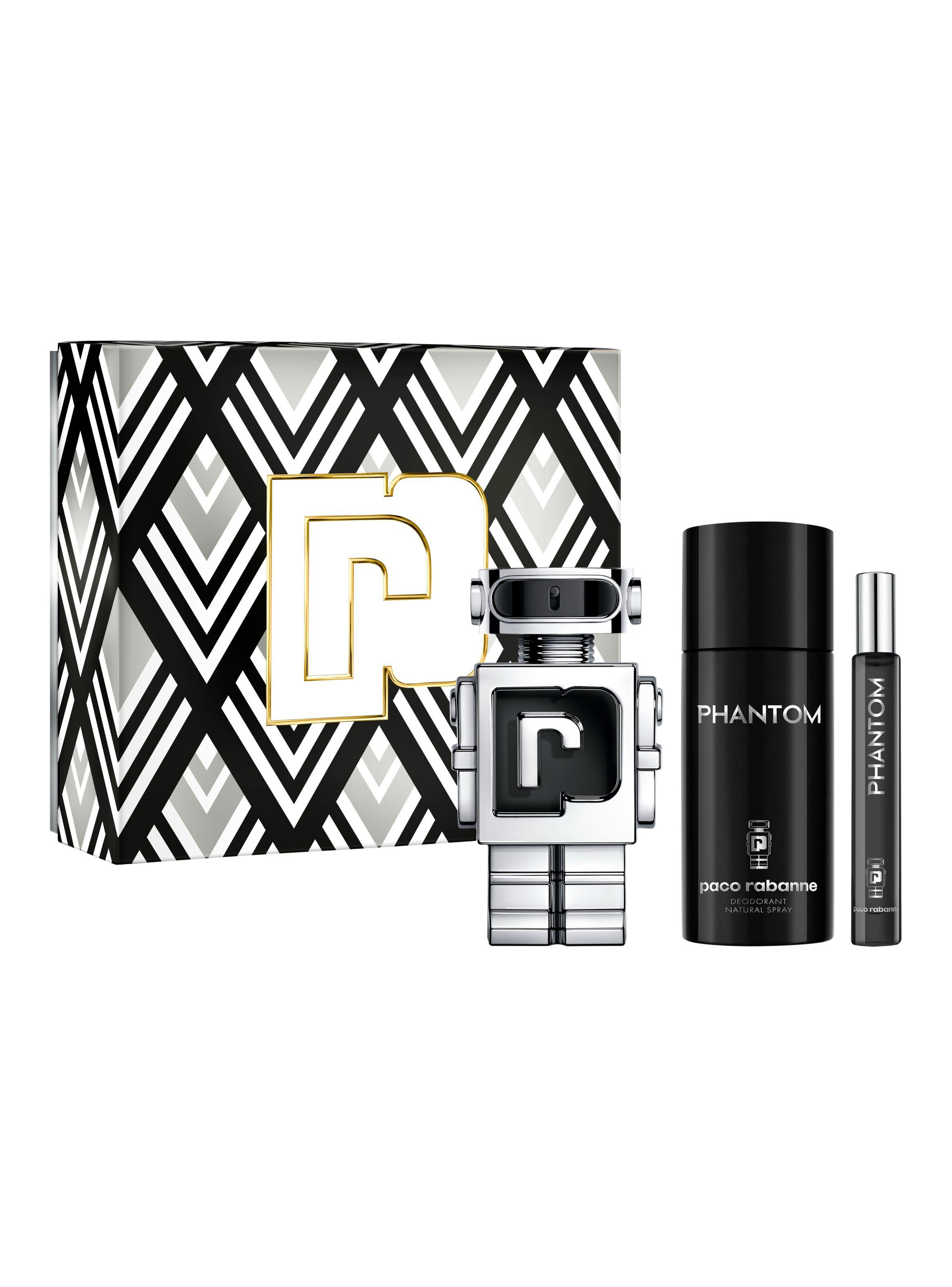 Set Perfume Paco Rabanne Phantom EDT Hombre 100 ml + Desodorante 150 ml +  Megaspritzer 10 ml-1