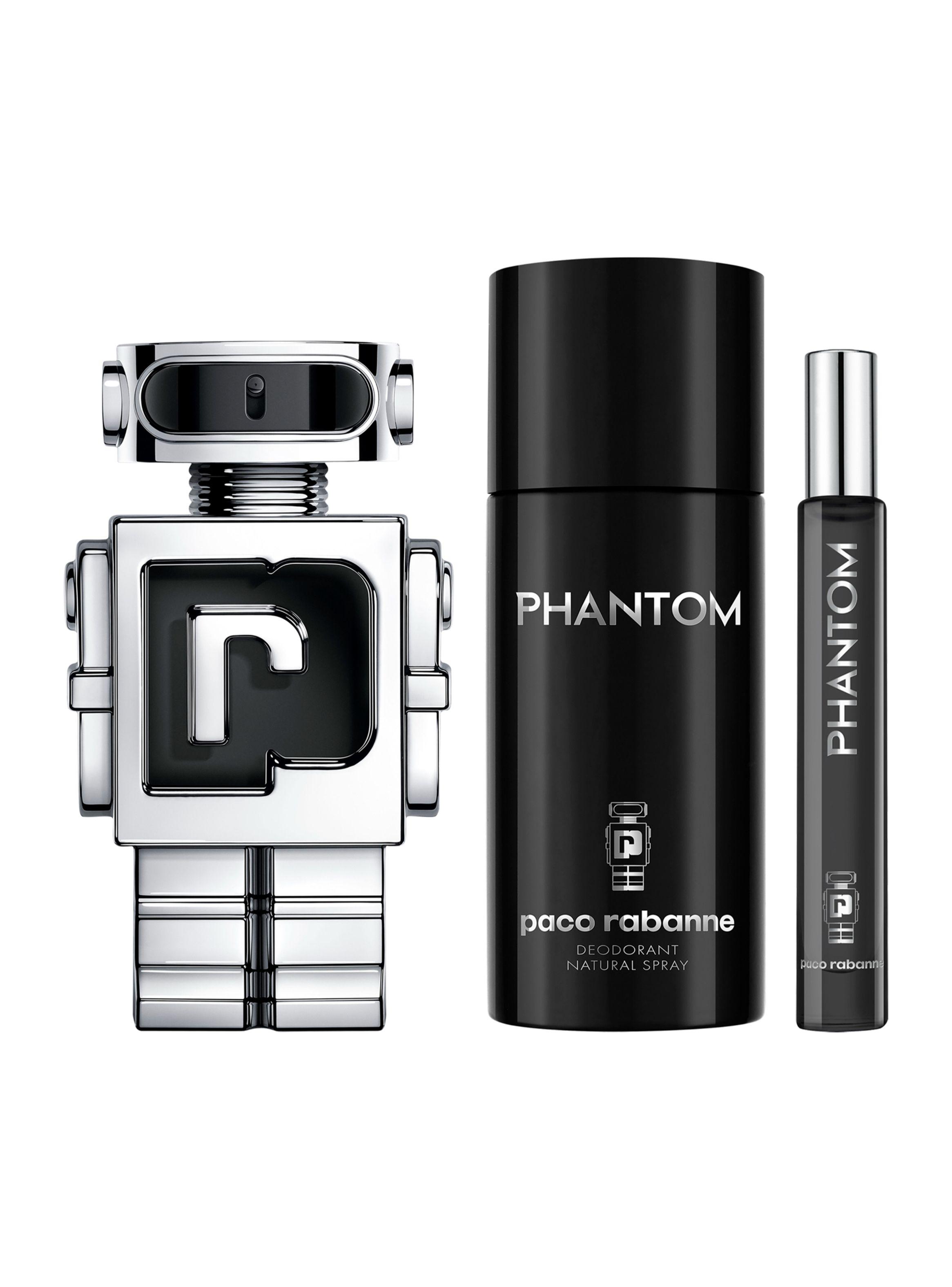 Set Perfume Paco Rabanne Phantom EDT Hombre 100 ml + Desodorante 150 ml +  Megaspritzer 10 ml-0