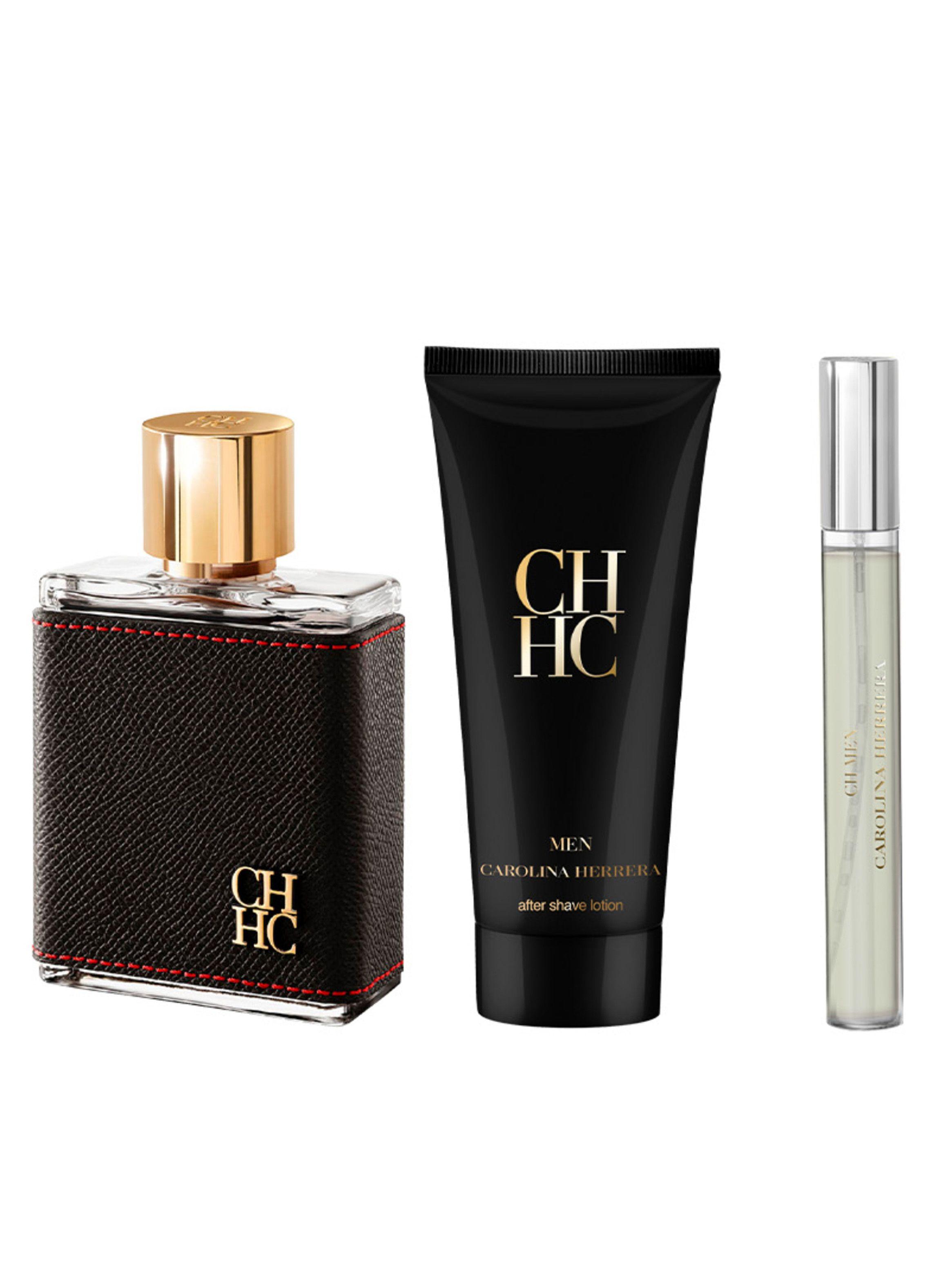 Set Perfume Carolina Herrera cH Men EDT 100 ml + After Shave Lotion 100 ml + Megaspritzer 10 ml-0