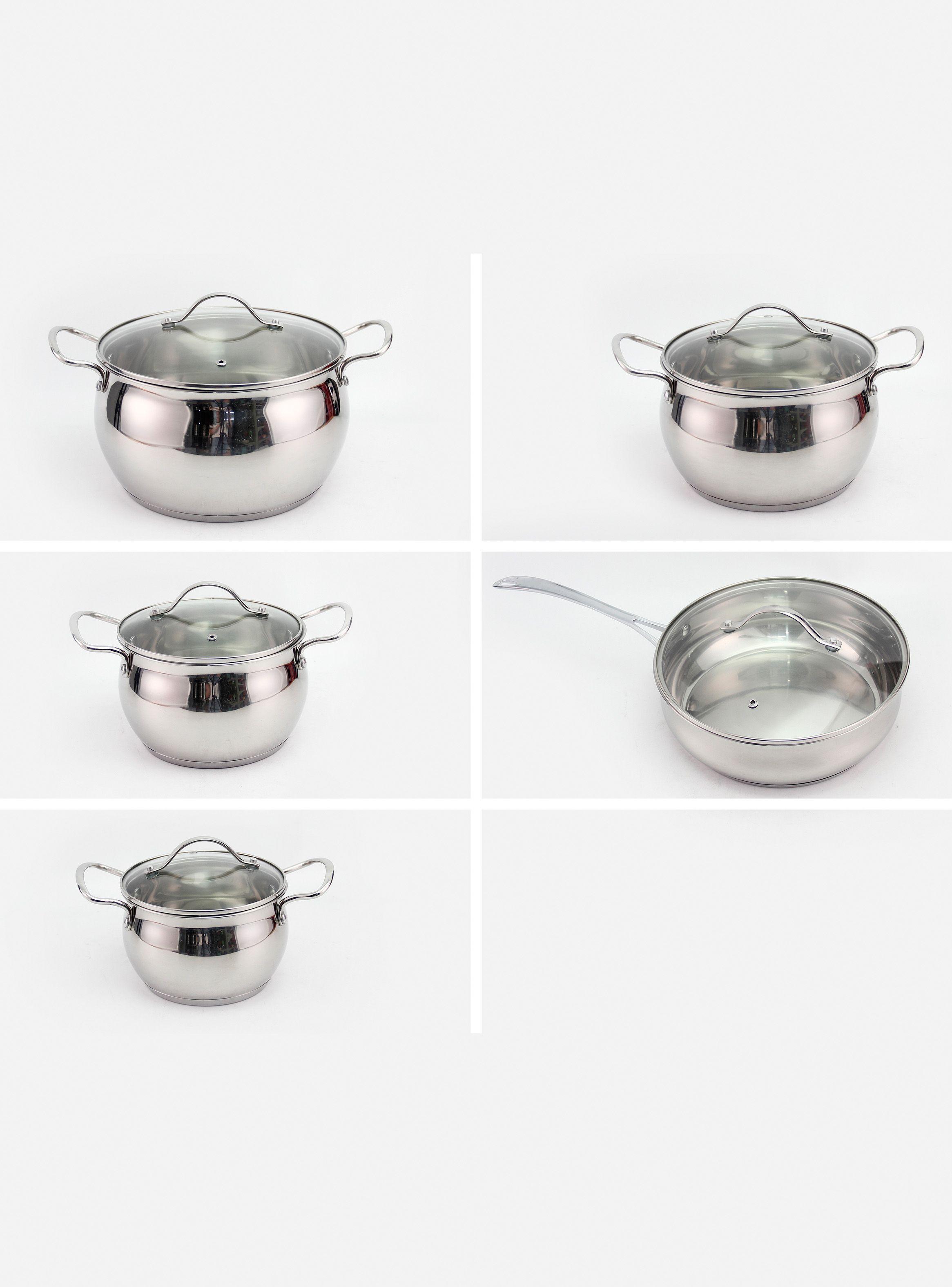 Batería Cocina 10 Piezas Acero-2