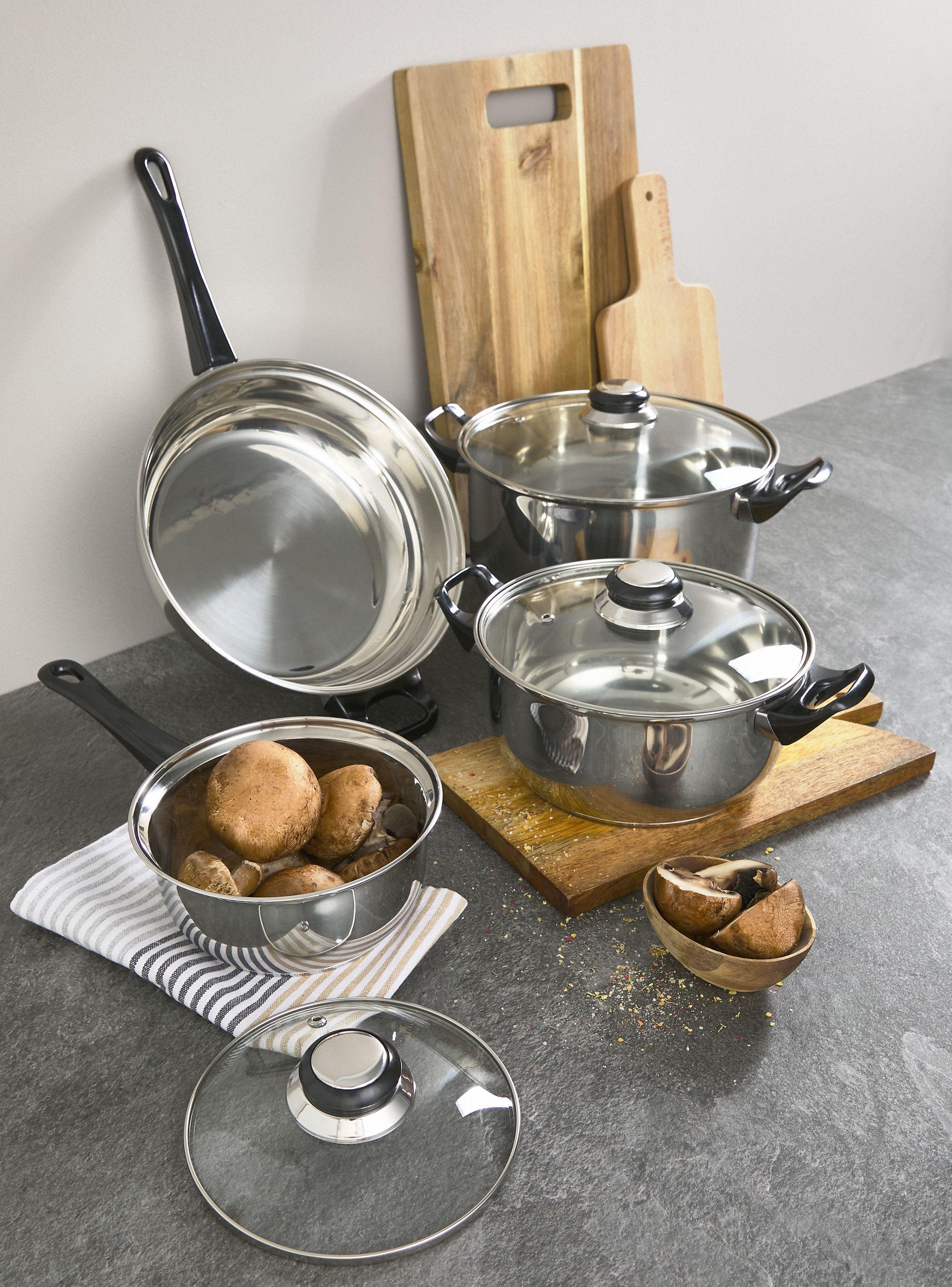 Batería Cocina 7 Piezas Acero-9
