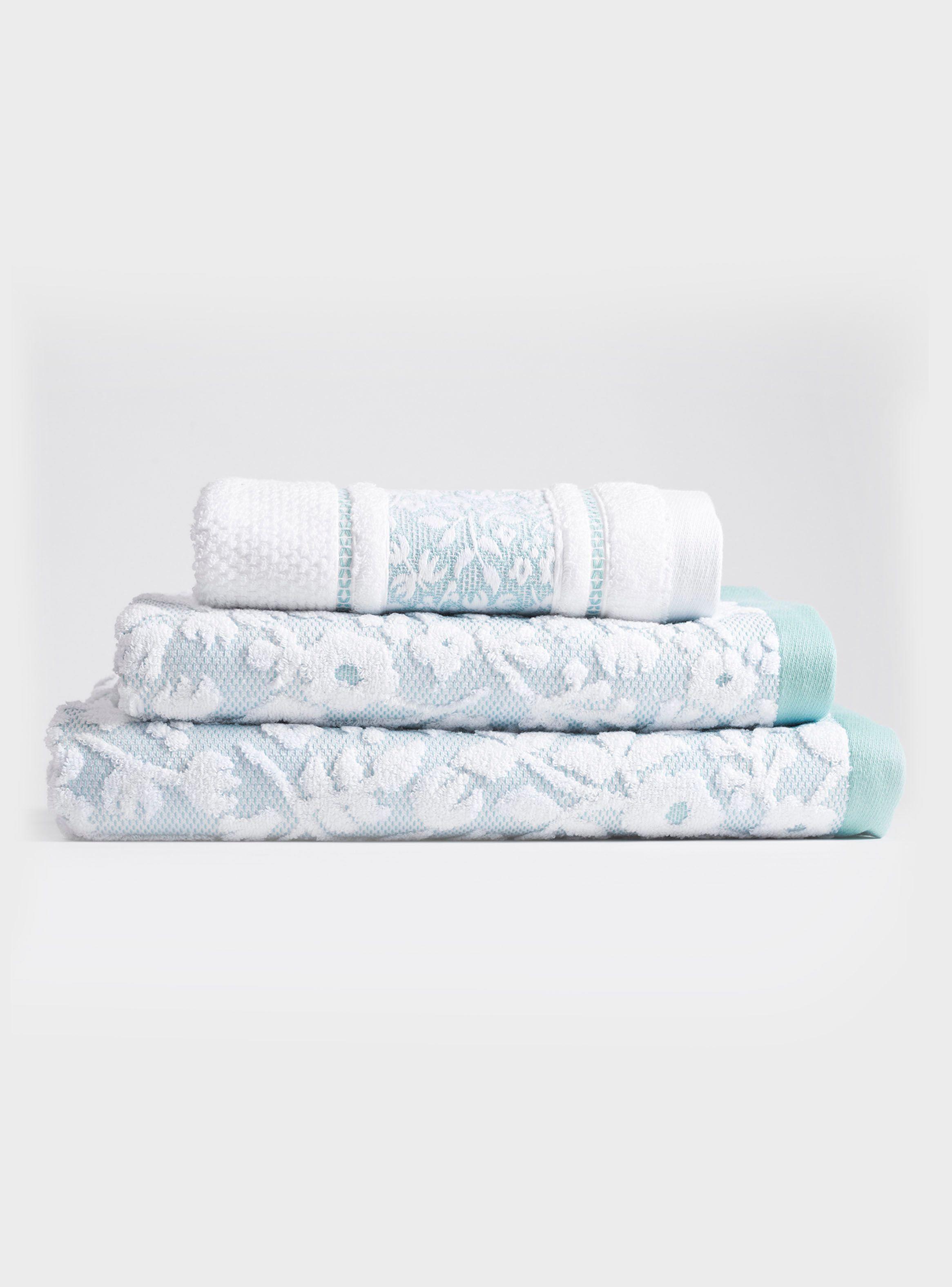 Toalla de Mano 50x90 cm Eloisa 500 g Agua-1