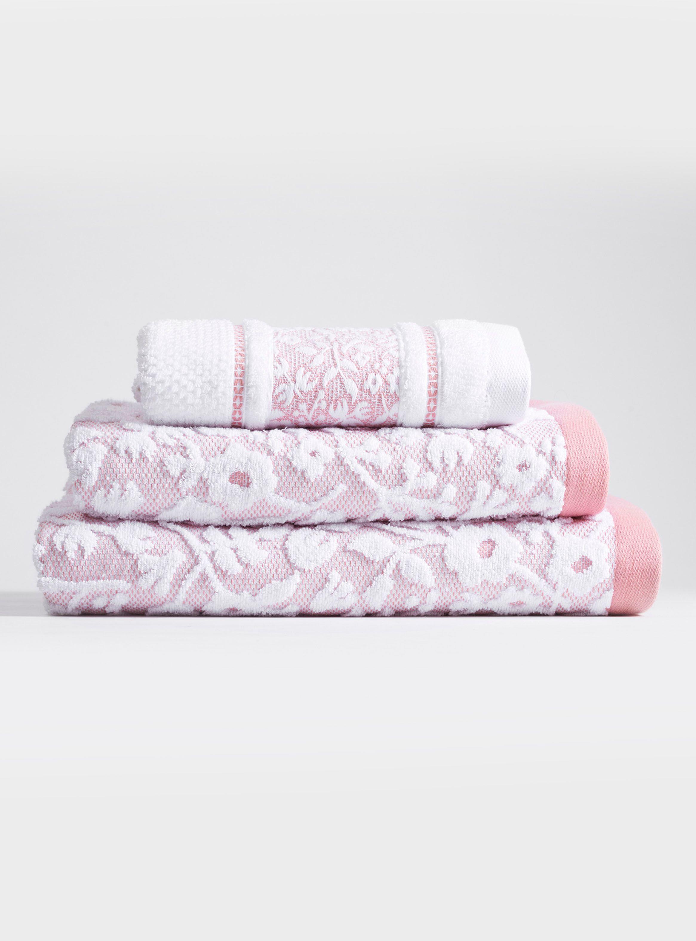 Toalla de Mano 50x90 cm Eloisa 500 g Rosa-1