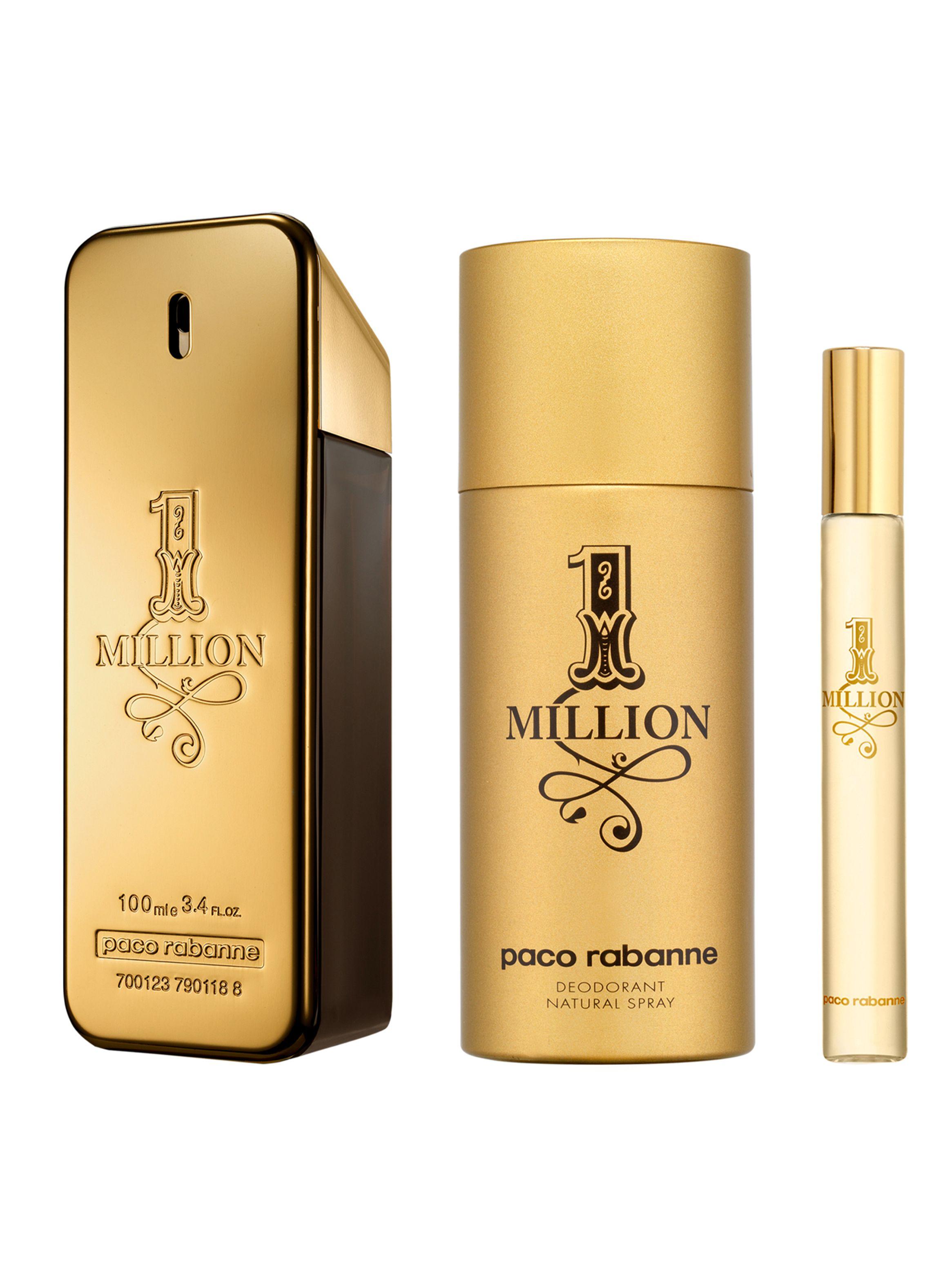 Set Perfume Paco Rabanne 1 Million EDT 100 ml Hombre + Desodorante 150 ml + Megaspritzer 10 ml-0