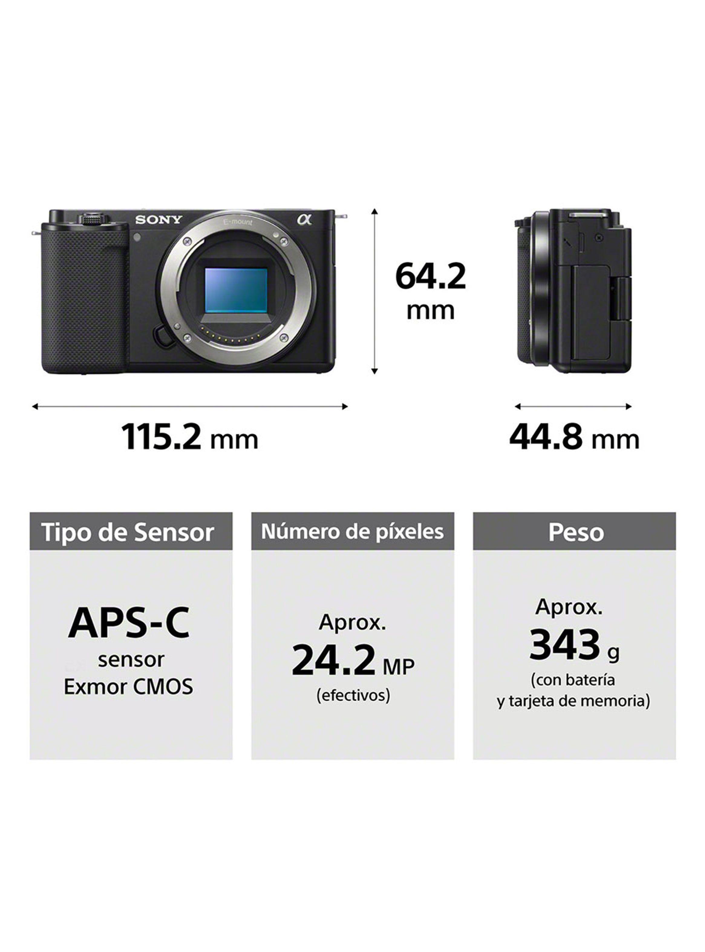 Cámara Digital Lente Intercambiable para Vloggers ZV-E10L-4