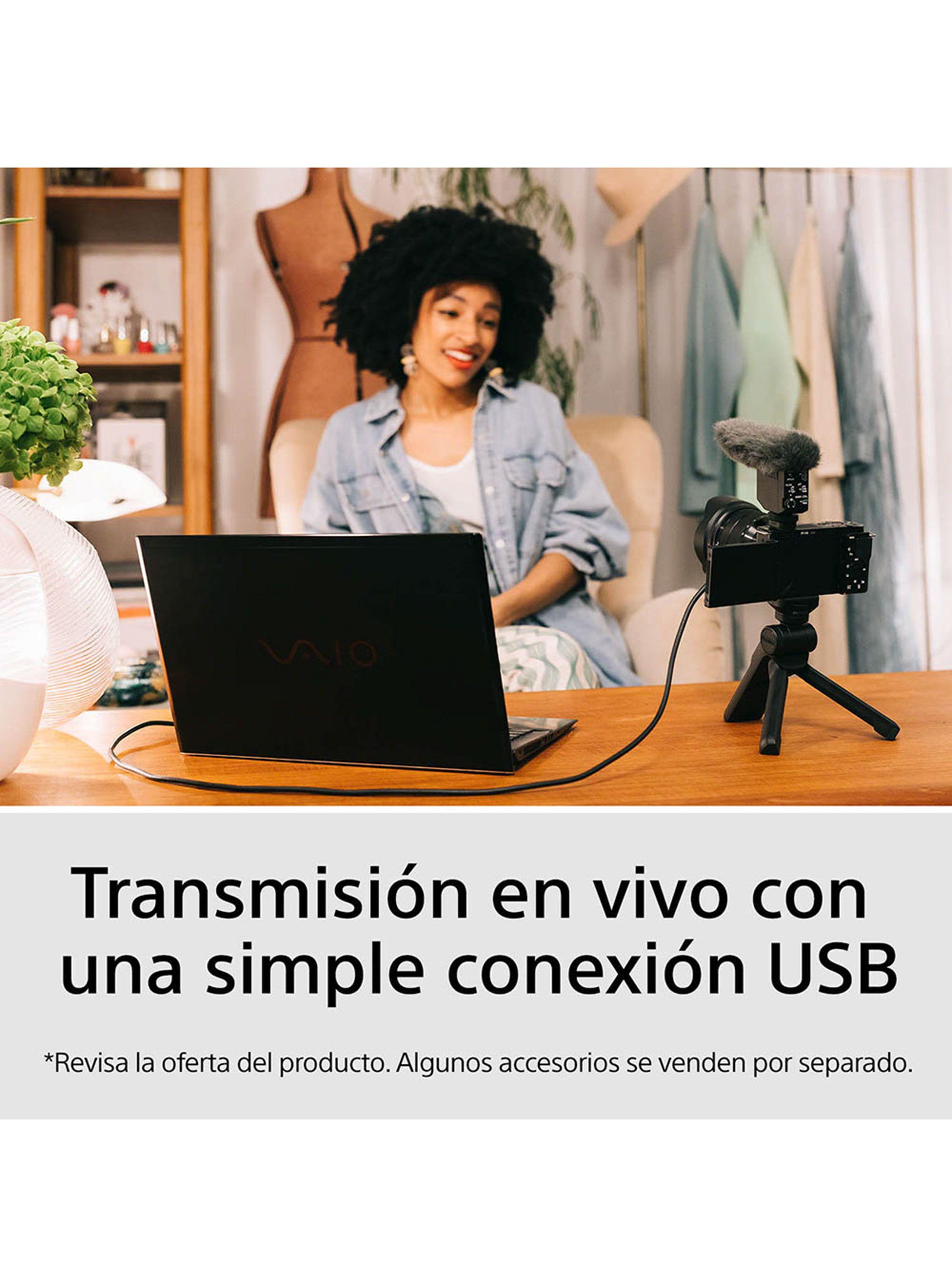 Cámara Digital Lente Intercambiable para Vloggers ZV-E10L-6