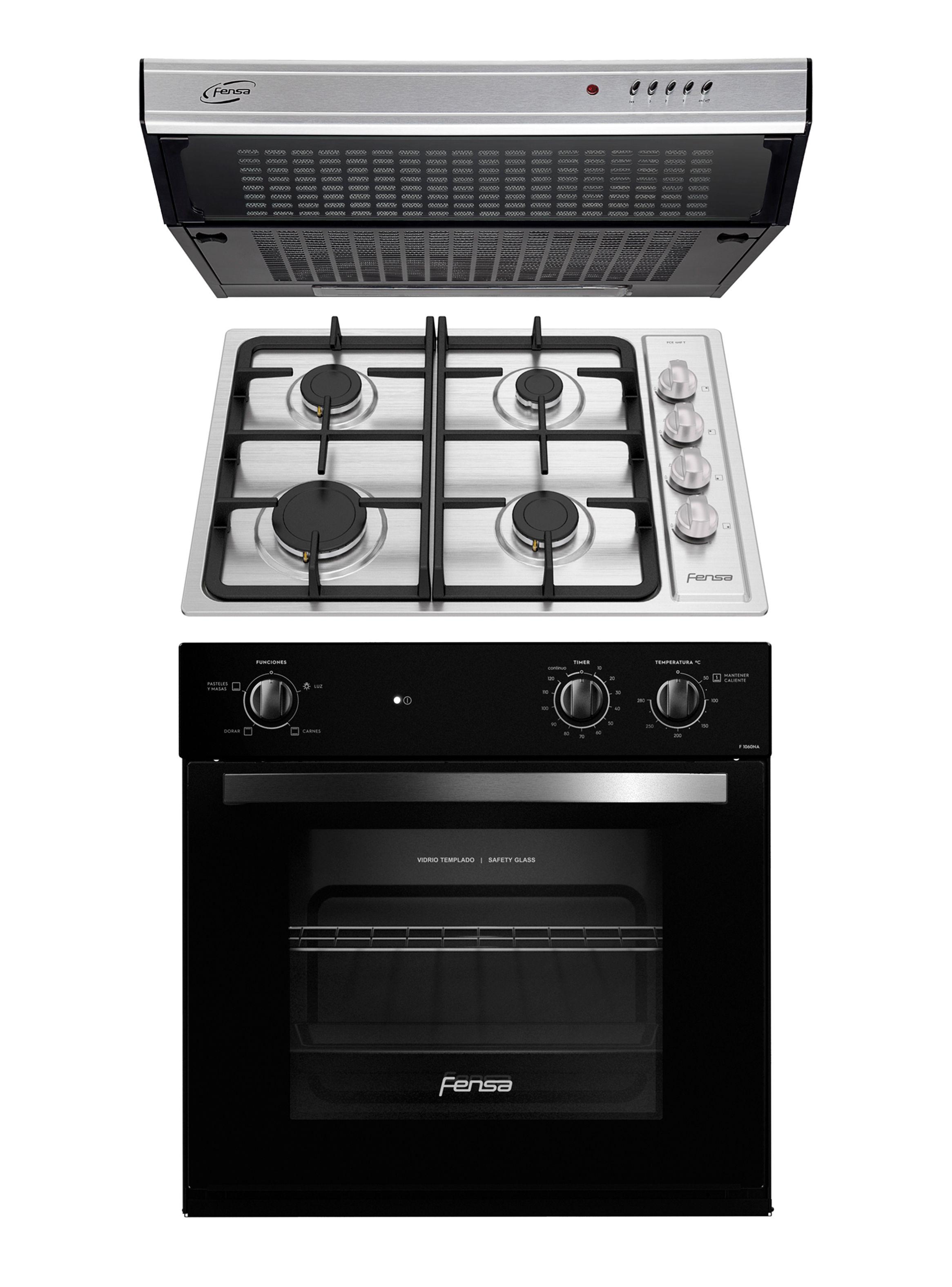 Kit Empotrable Horno F 1060NA + Encimera 4HF + Campana U6160-0