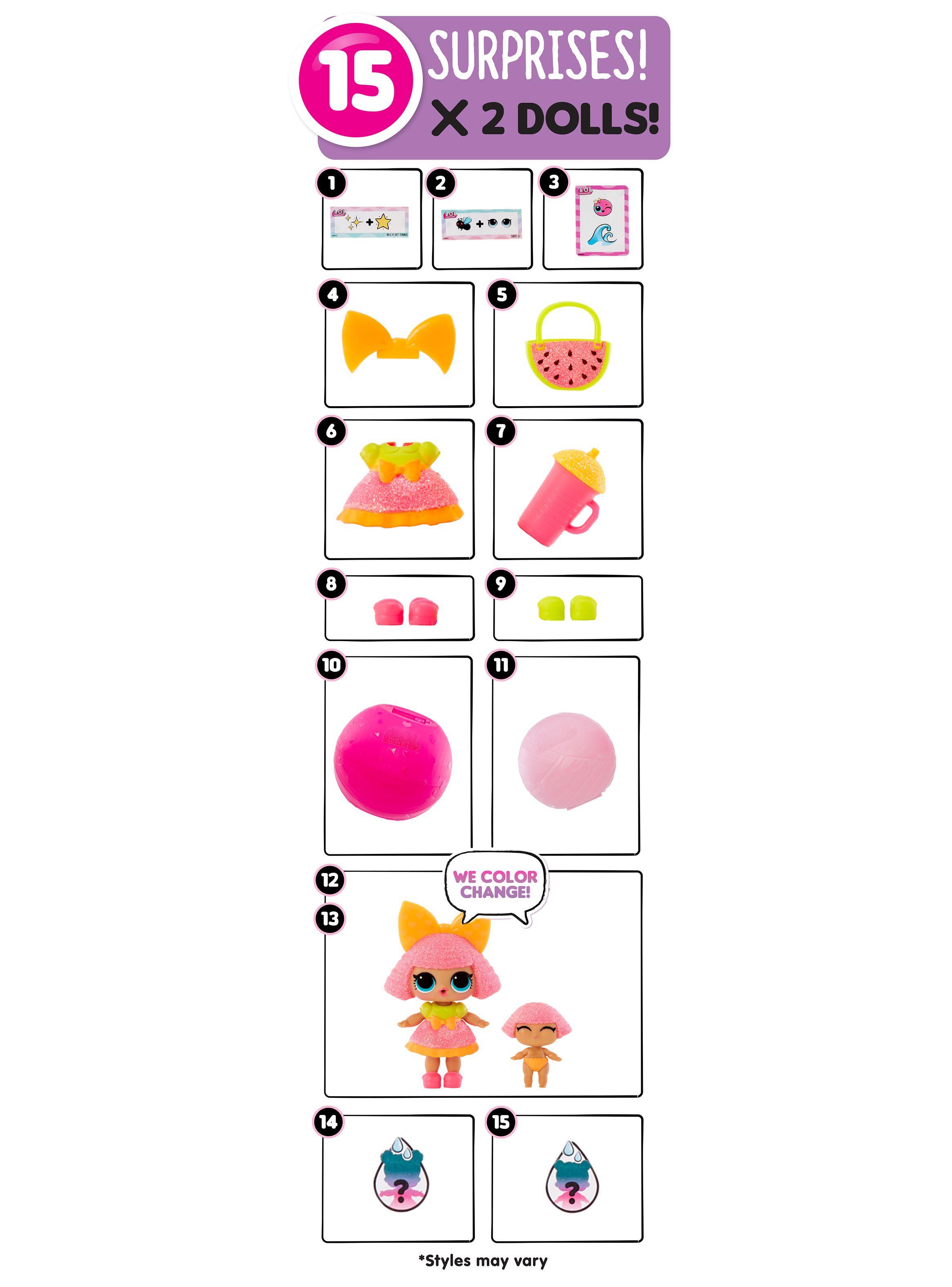 L.O.L. Surprise Color 2in1 Me & My Doll + Lil Sis-5