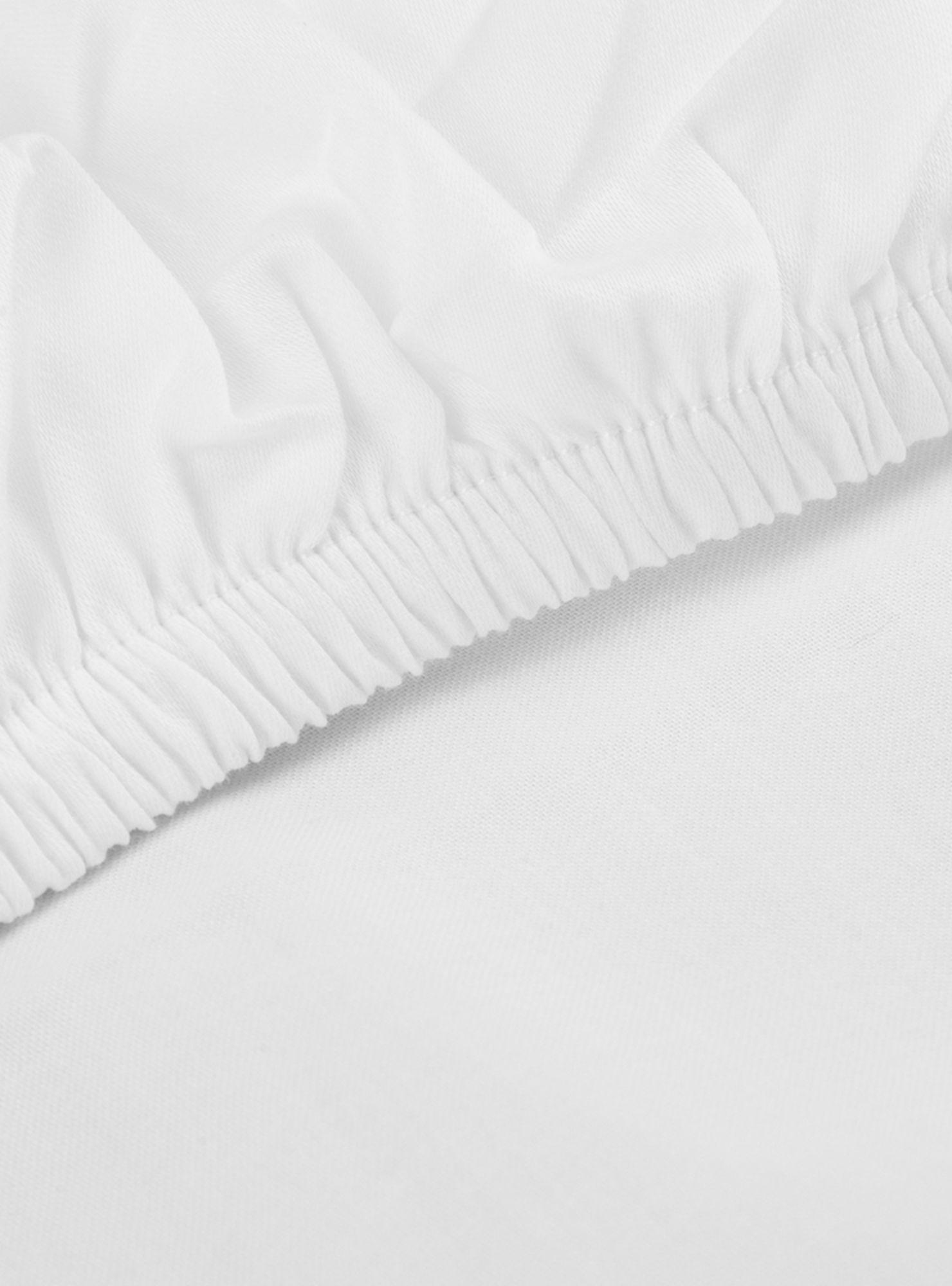 Sábana Bajera Blanca King Size 300 Hilos Nina Herrera-1