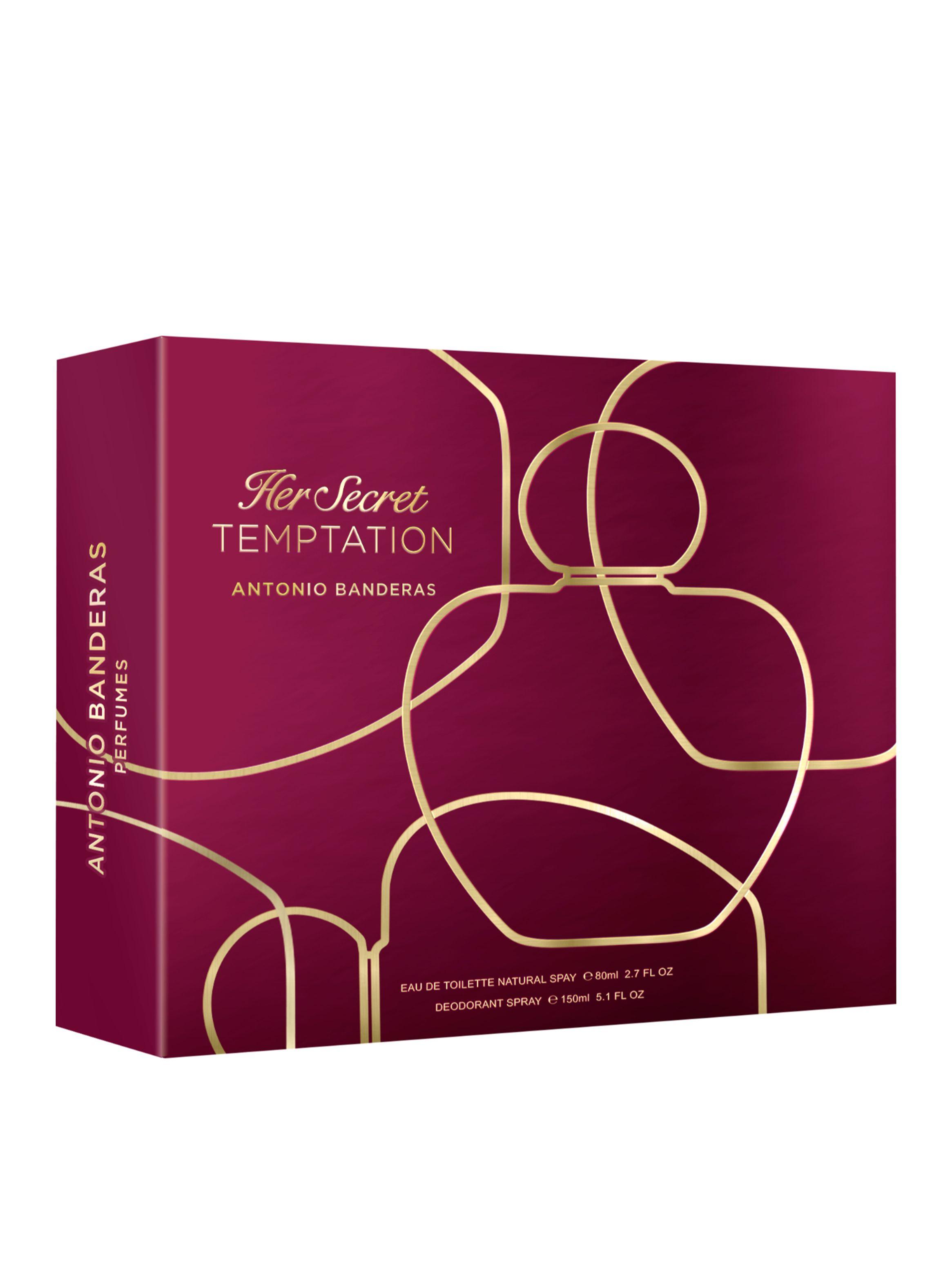 Set Perfume Her Secret Temptation EDT Mujer 80 ml + Desodorante 150 ml-1