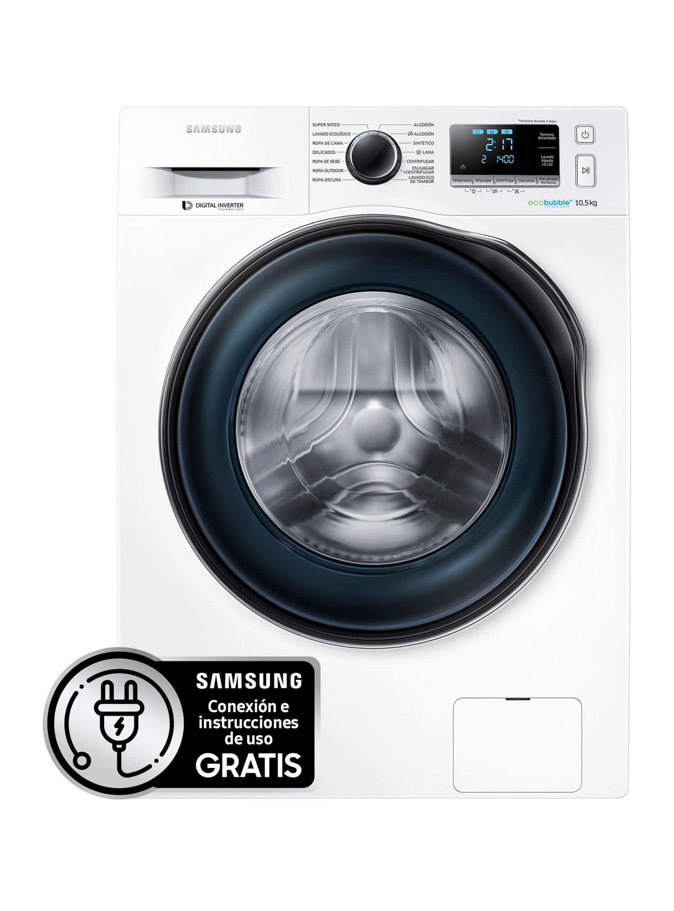 Lavadora Samsung Frontal 10.5 Kg WW10J6410CW1ZS-0