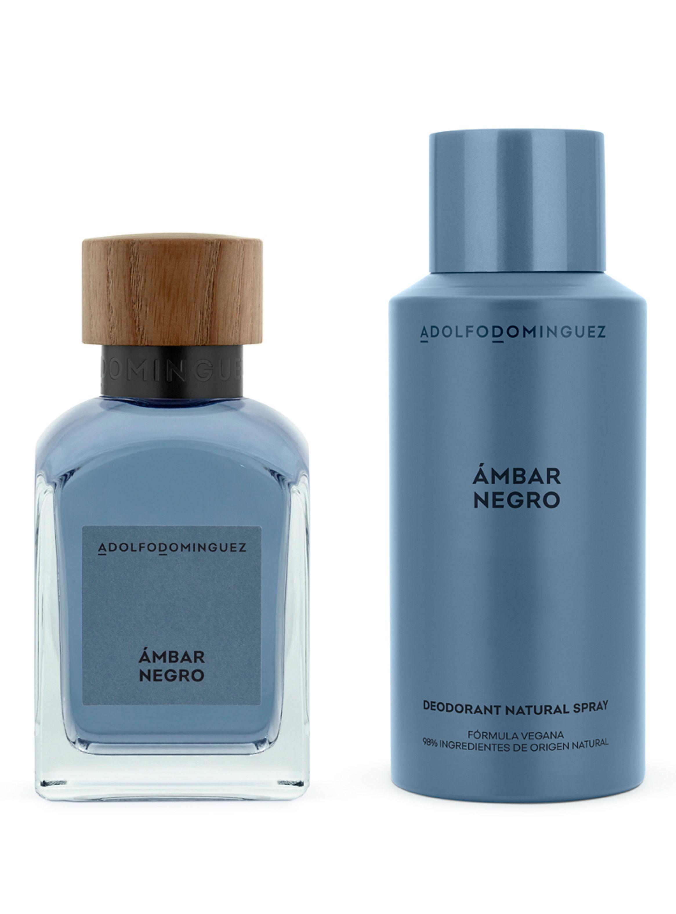 Set Perfume Ámbar Negro EDP Hombre 120 ml + Desodorante 150 ml-0