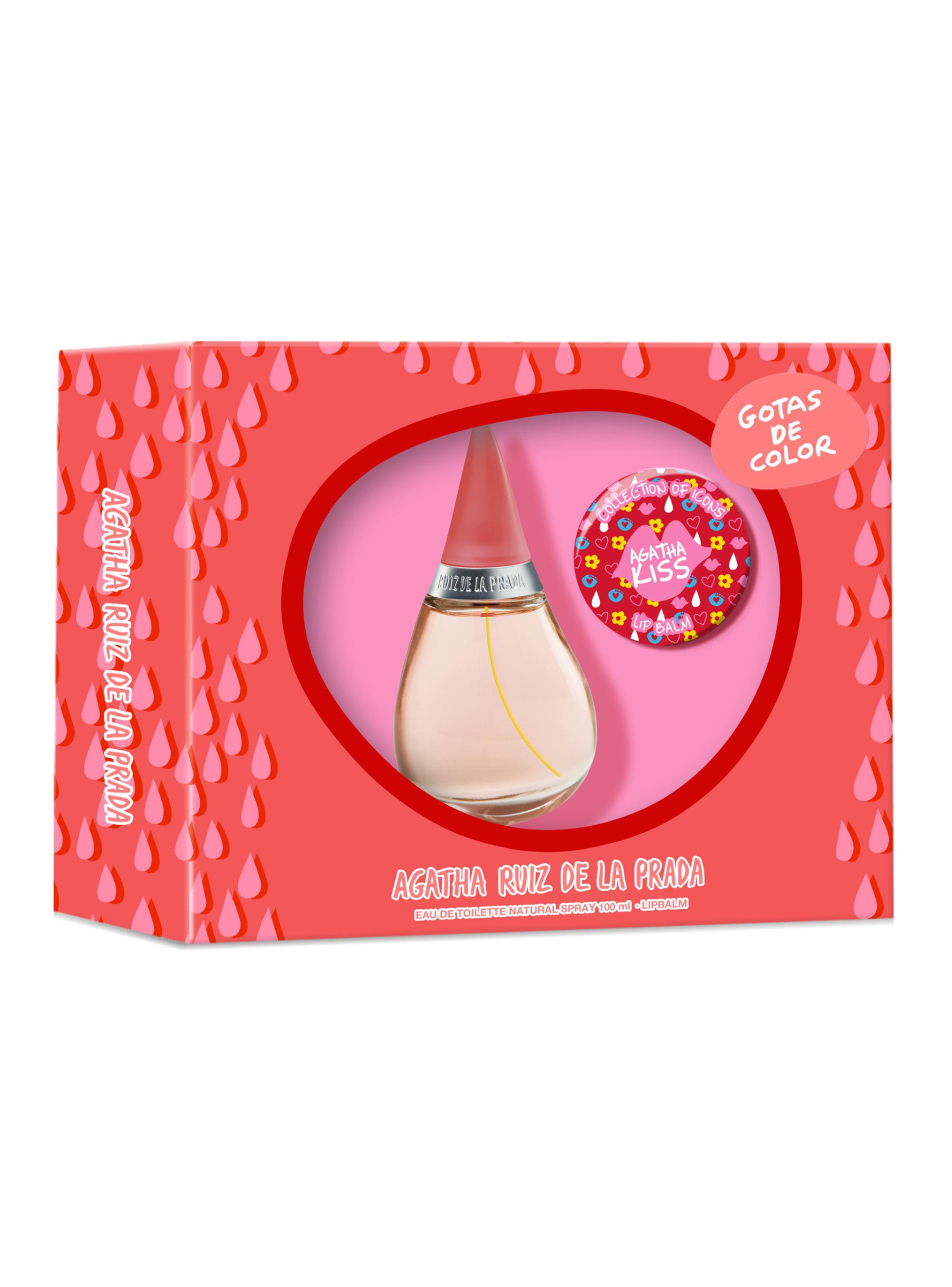 Set Agatha Ruiz de la Prada Gotas de Color EDT Mujer 100 ml + Bálsamo Labial-1