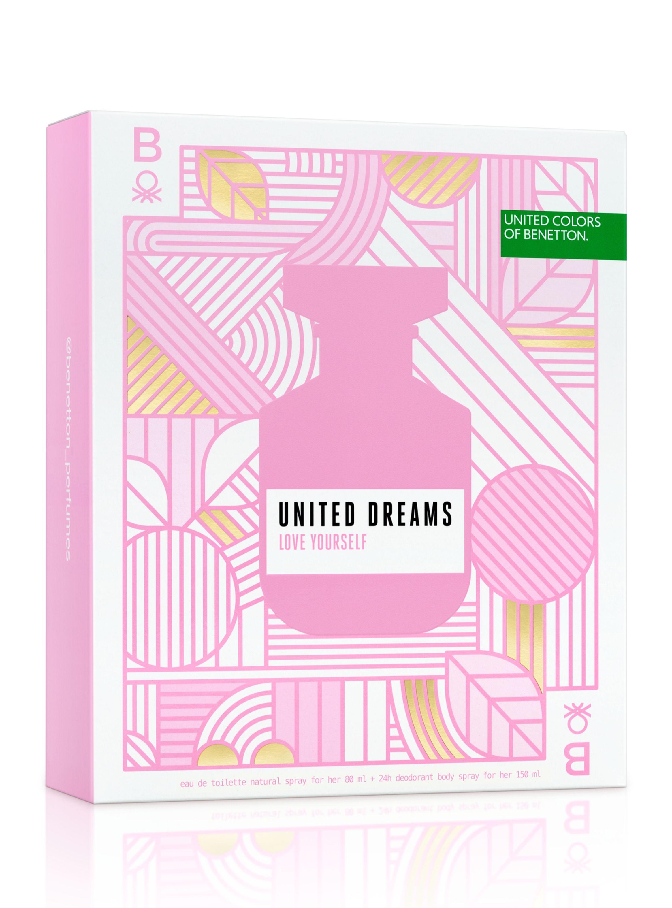 Set Perfume Benetton United Dreams Love Yourself EDT Mujer 80 ml + Desodorante 150 ml-2